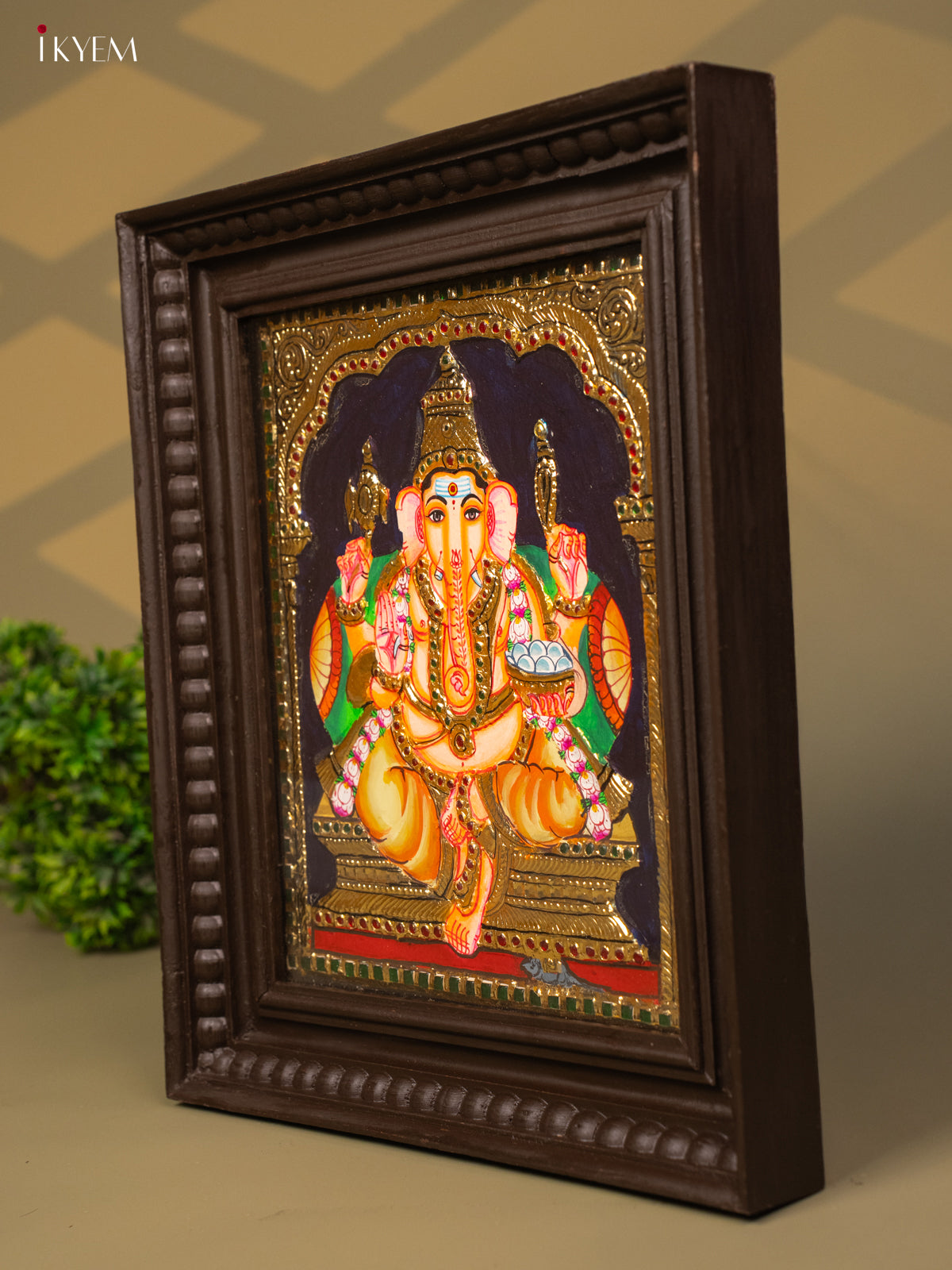 Ganesha - Tanjore Painting (15x13) - KB01128