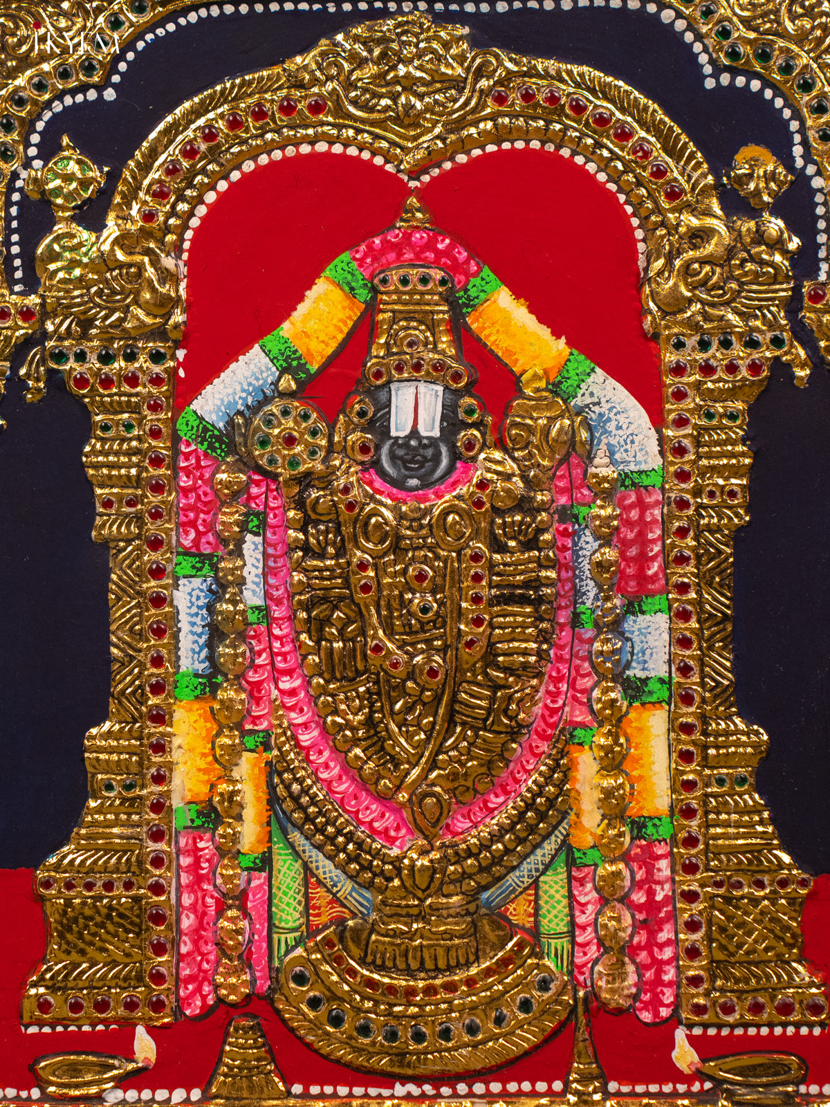 Balaji - Tanjore Painting (15x13) - KB01130