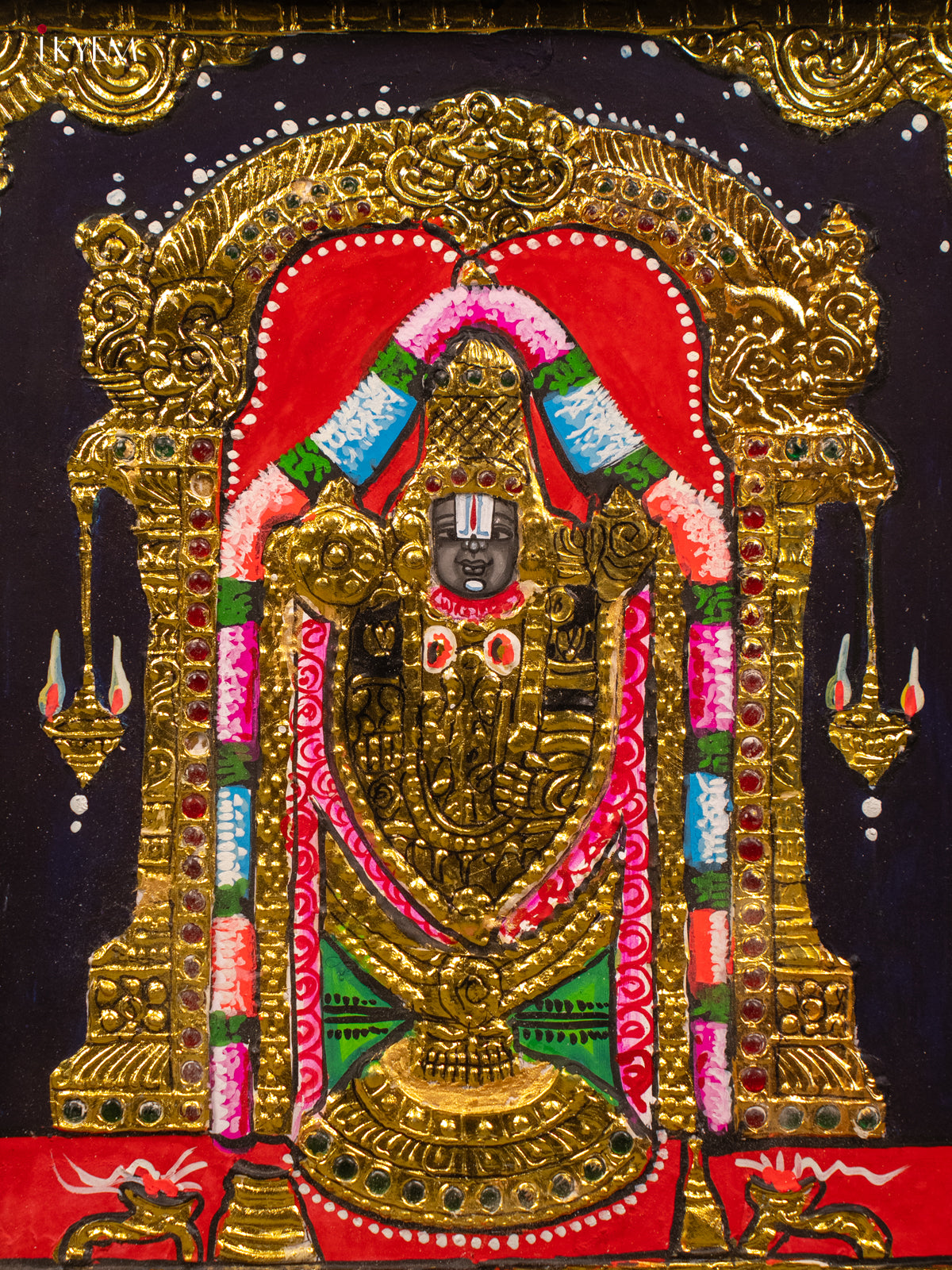 Balaji - Tanjore Painting (15x13) - KB01130