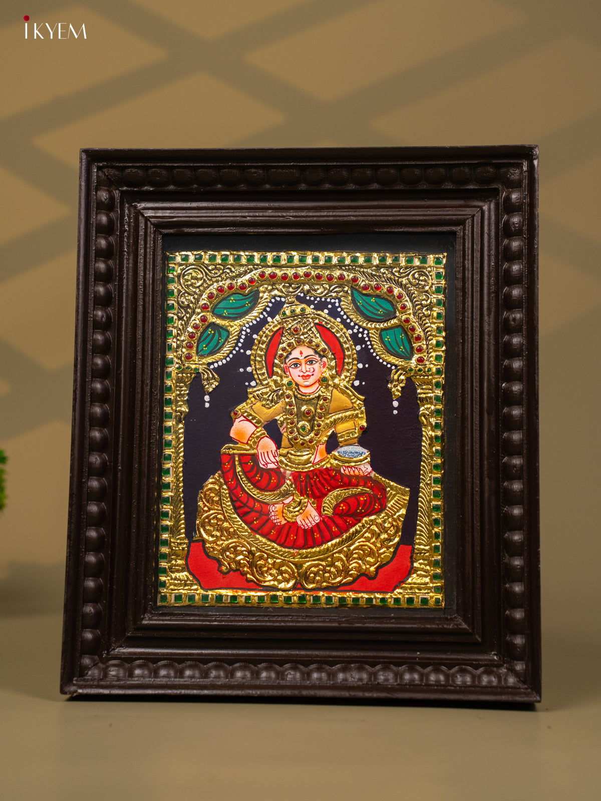 Annapoorani - Tanjore Painting (13x11) - KB01132