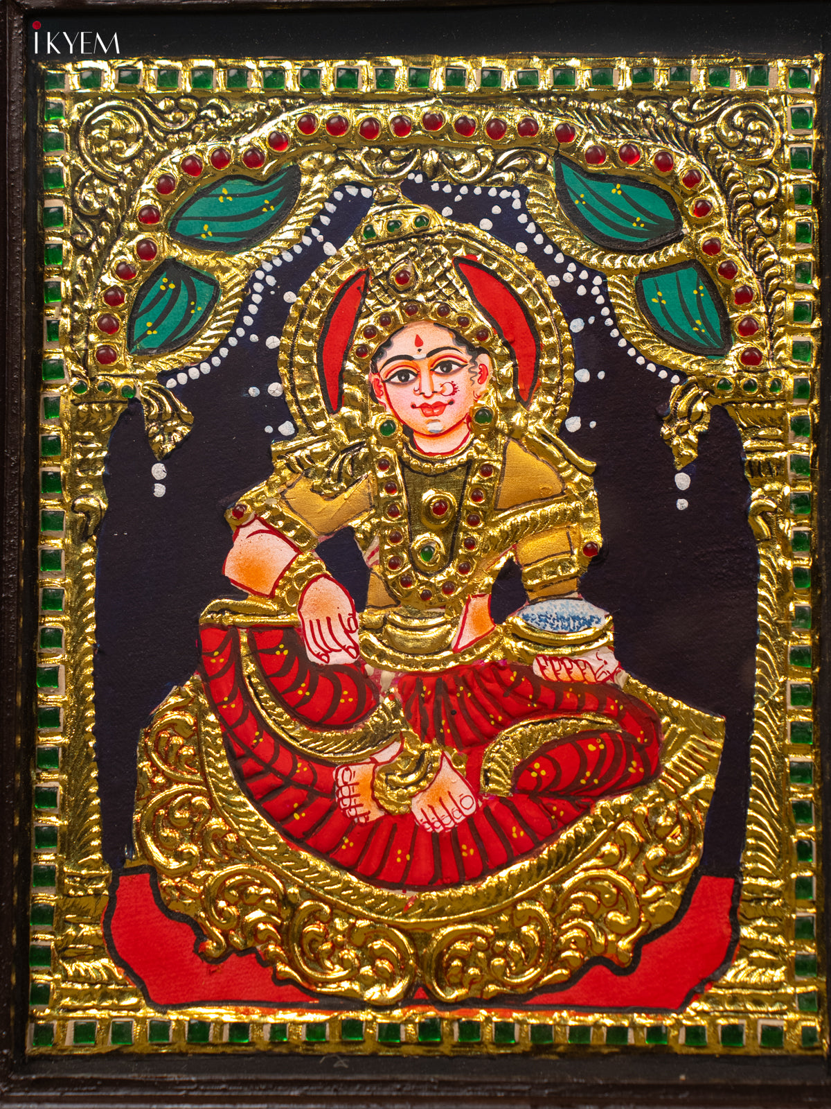 Annapoorani - Tanjore Painting (13x11) - KB01132