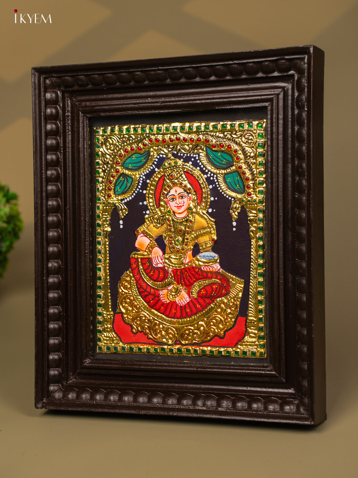 Annapoorani - Tanjore Painting (13x11) - KB01132