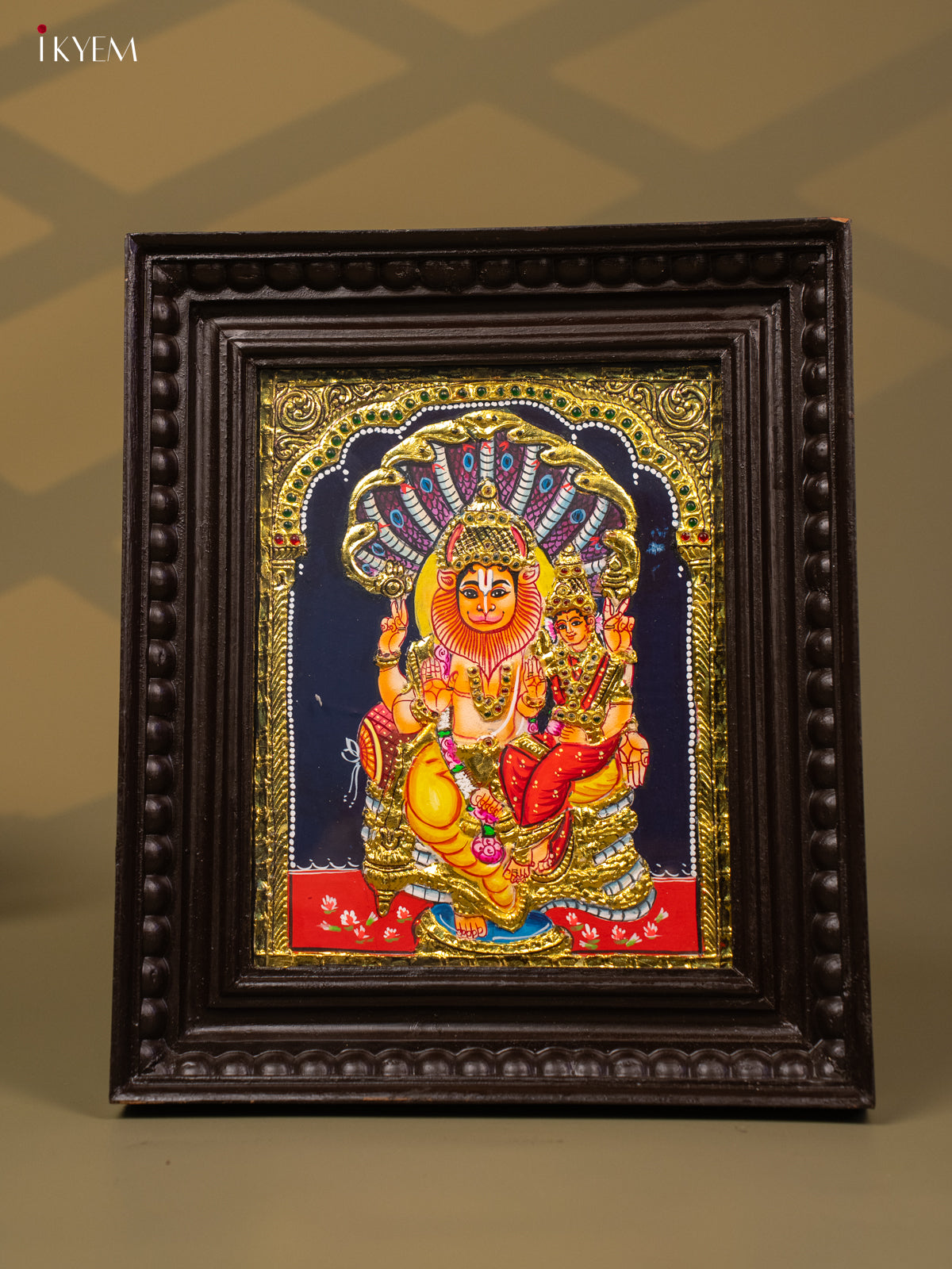 Lakshmi Narasimha - Tanjore Painting (13x11) - KB01136