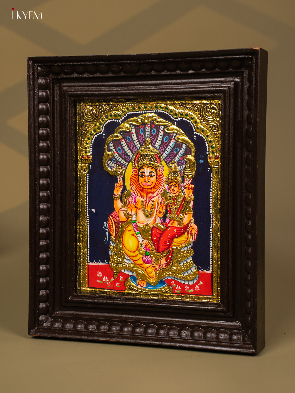 Lakshmi Narasimha - Tanjore Painting (13x11) - KB01136