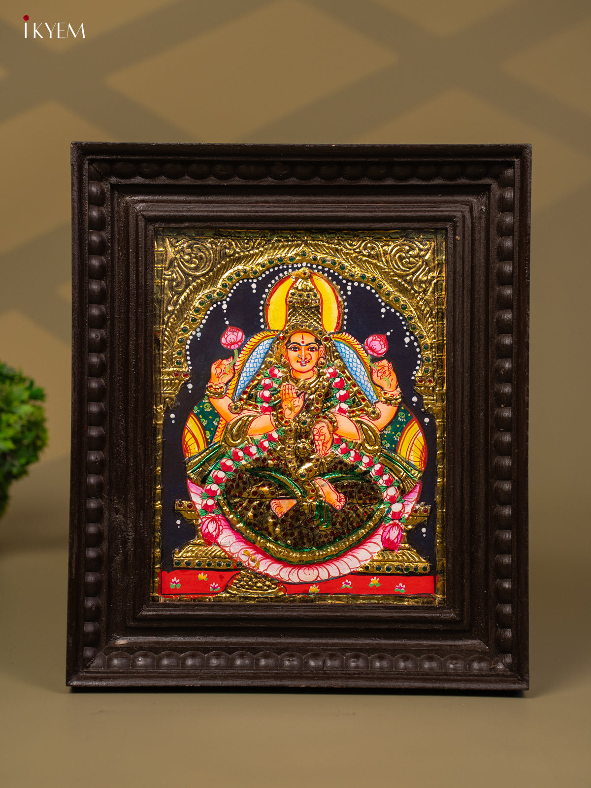 Lakshmi - Tanjore Painting (13x11) - KB01138