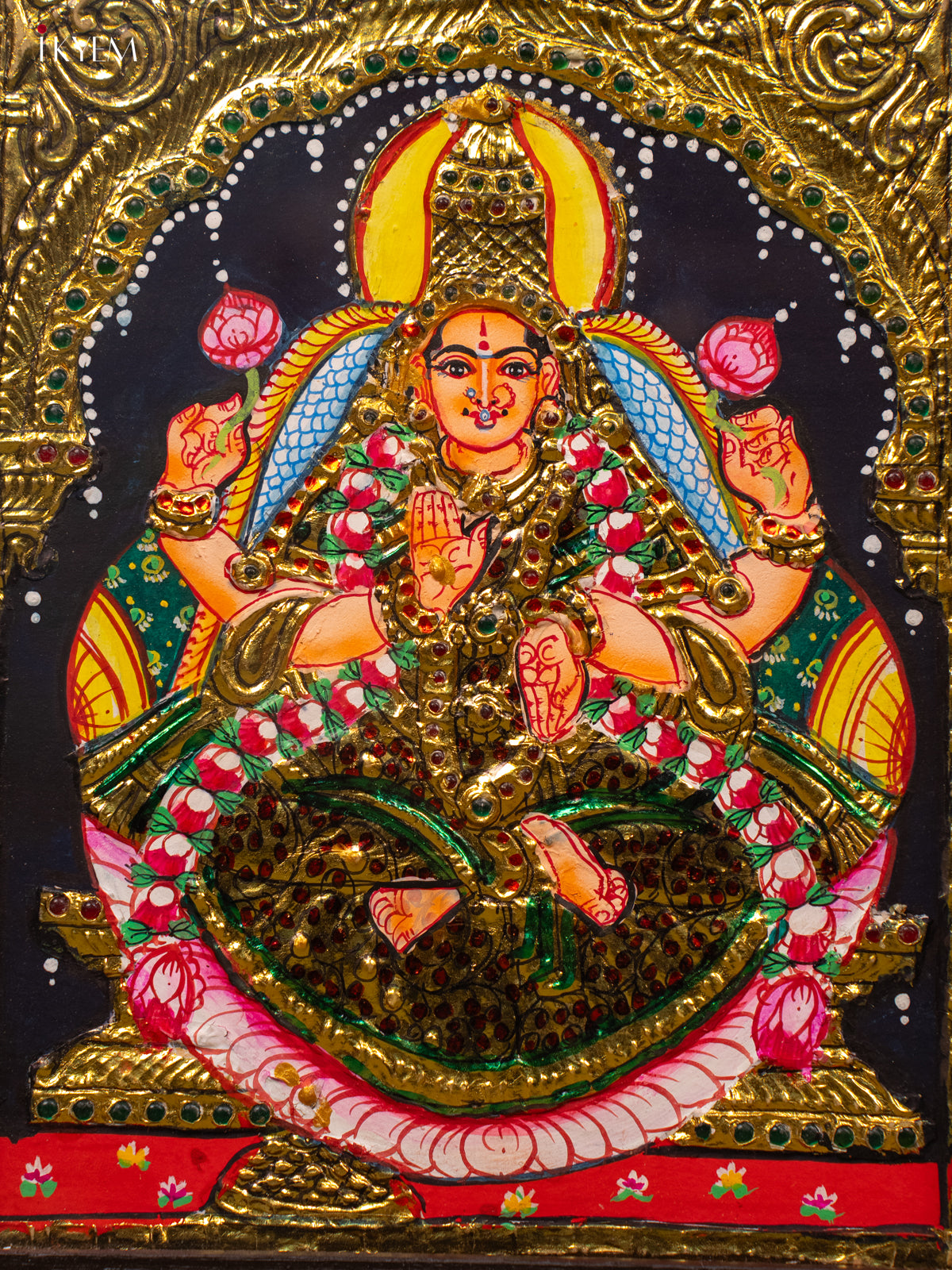 Lakshmi - Tanjore Painting (13x11) - KB01138