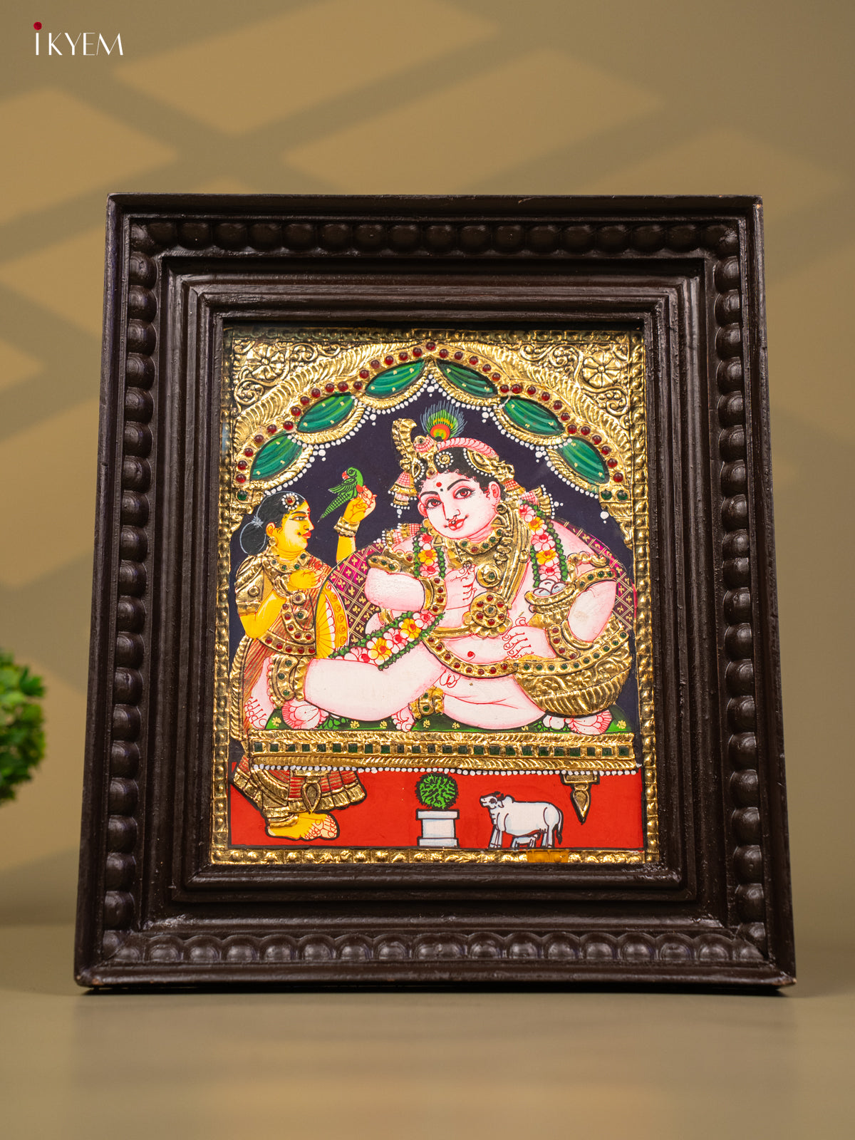 Krishna - Tanjore Painting (13x11) - KB01141