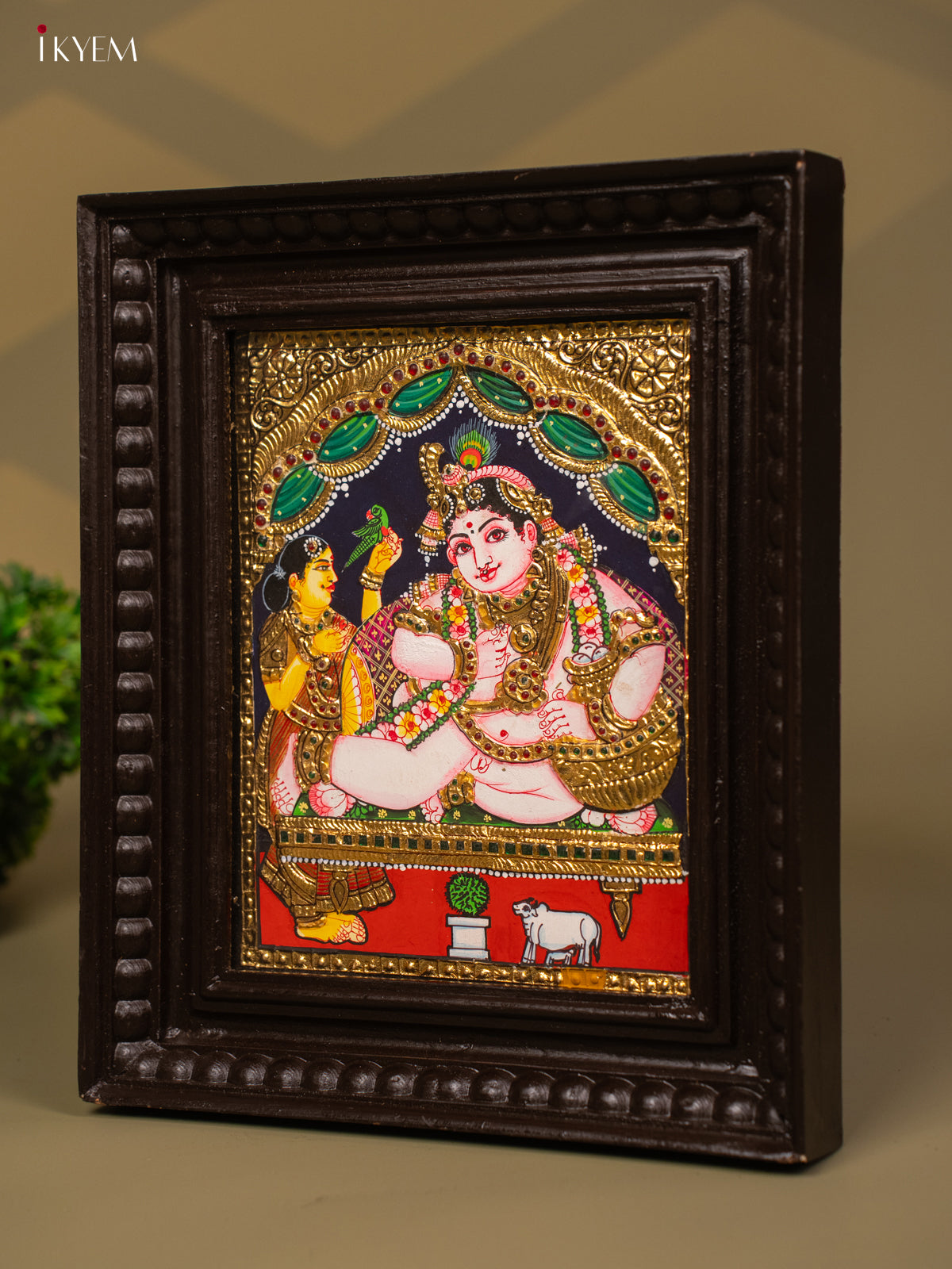 Krishna - Tanjore Painting (13x11) - KB01141