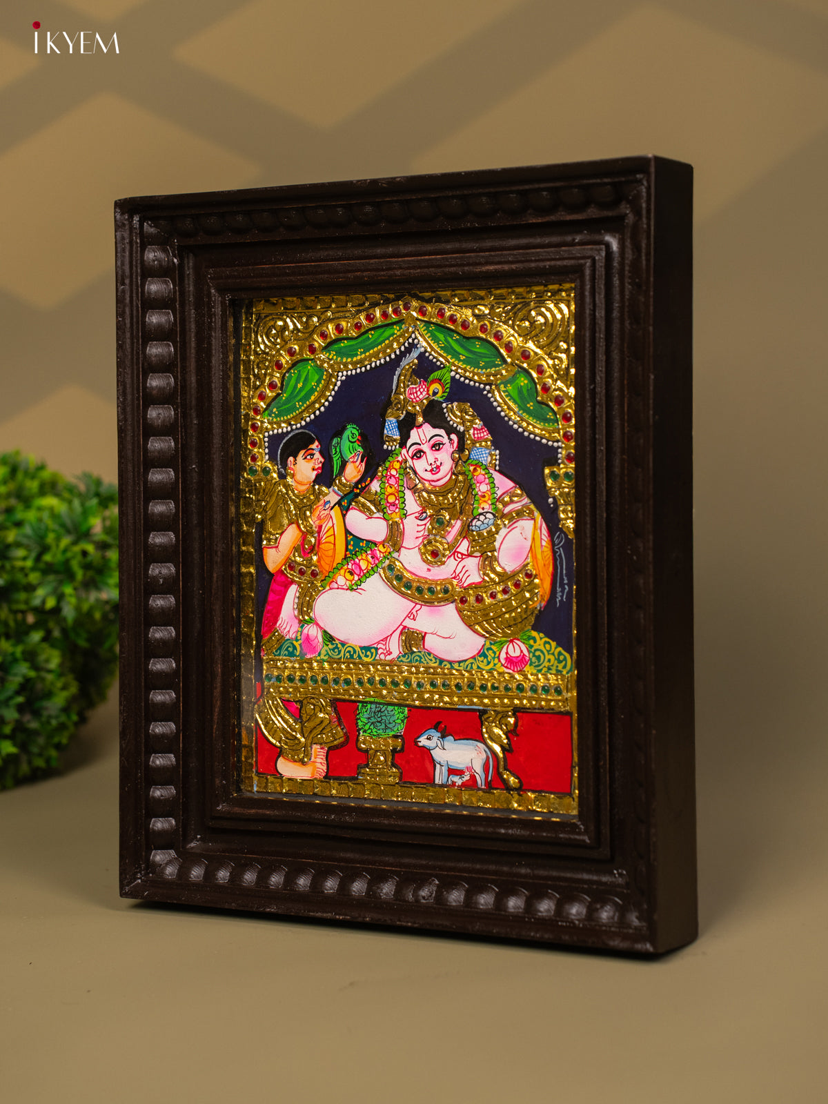 Krishna - Tanjore Painting (13x11) - KB01141