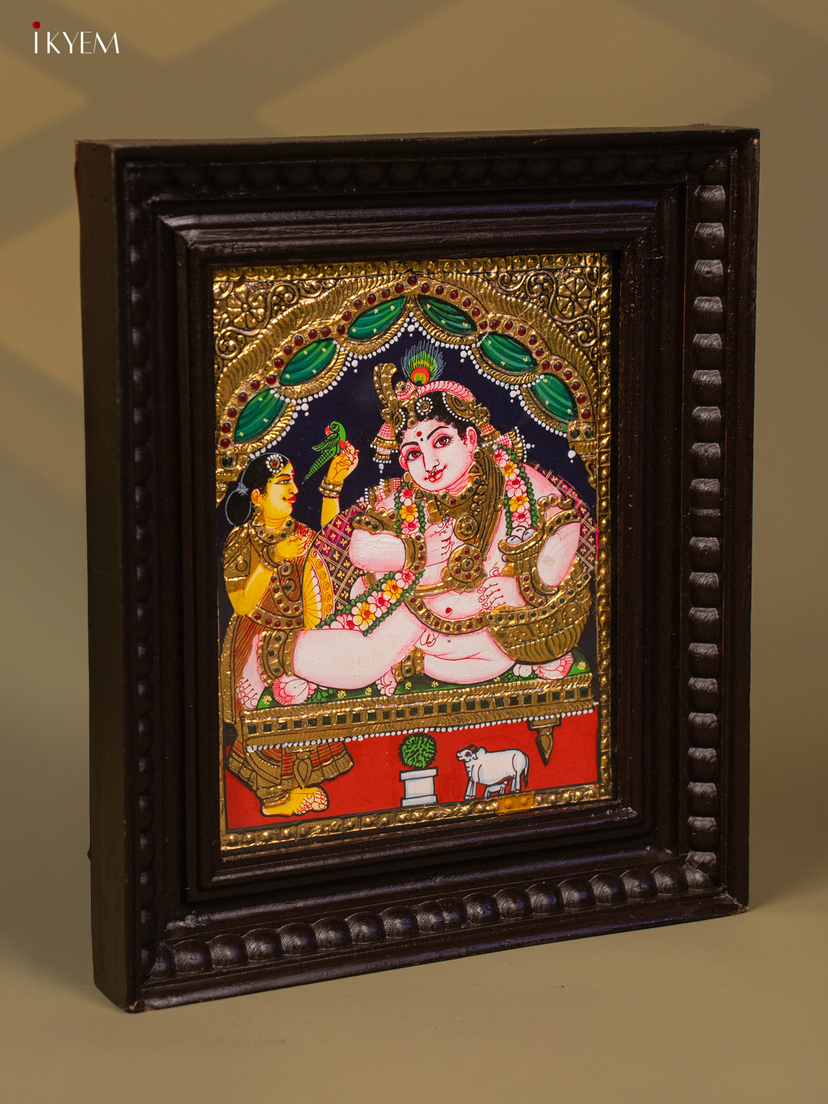 Krishna - Tanjore Painting (13x11) - KB01141