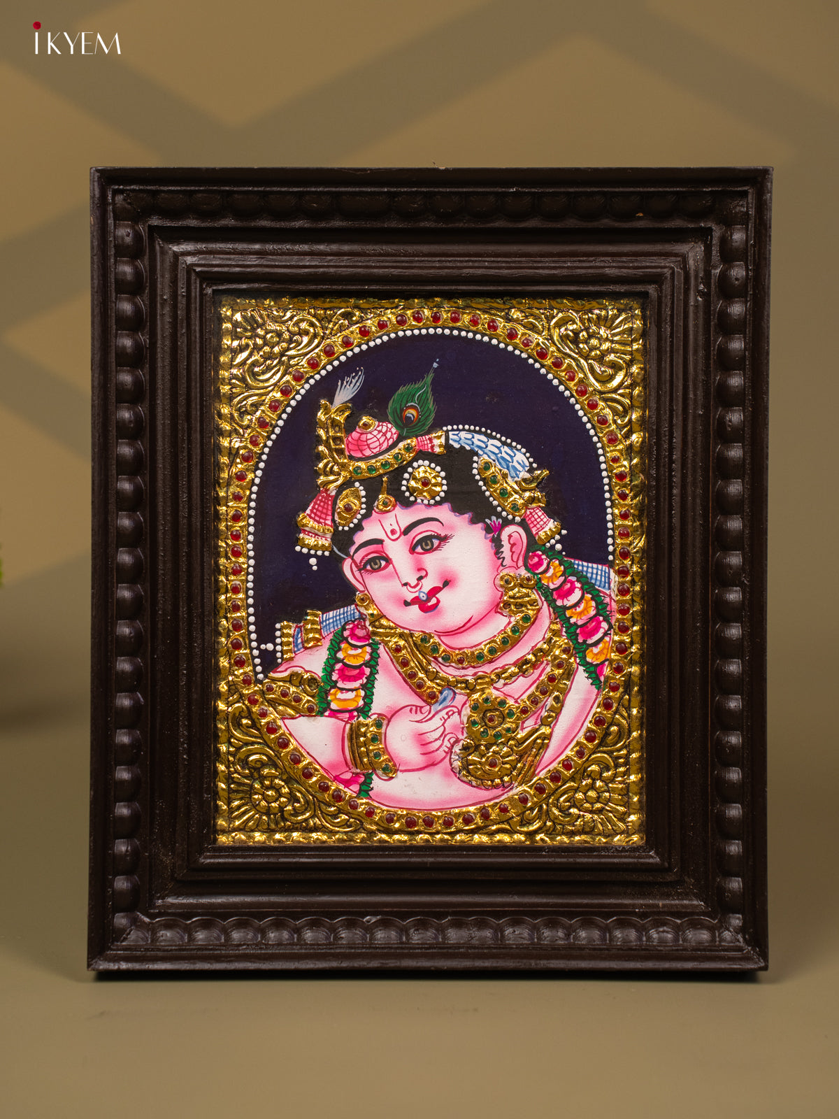 Sri Krishna - Tanjore Painting (13x11) - KB01142