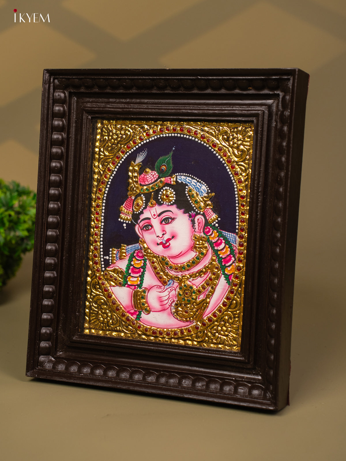 Sri Krishna - Tanjore Painting (13x11) - KB01142