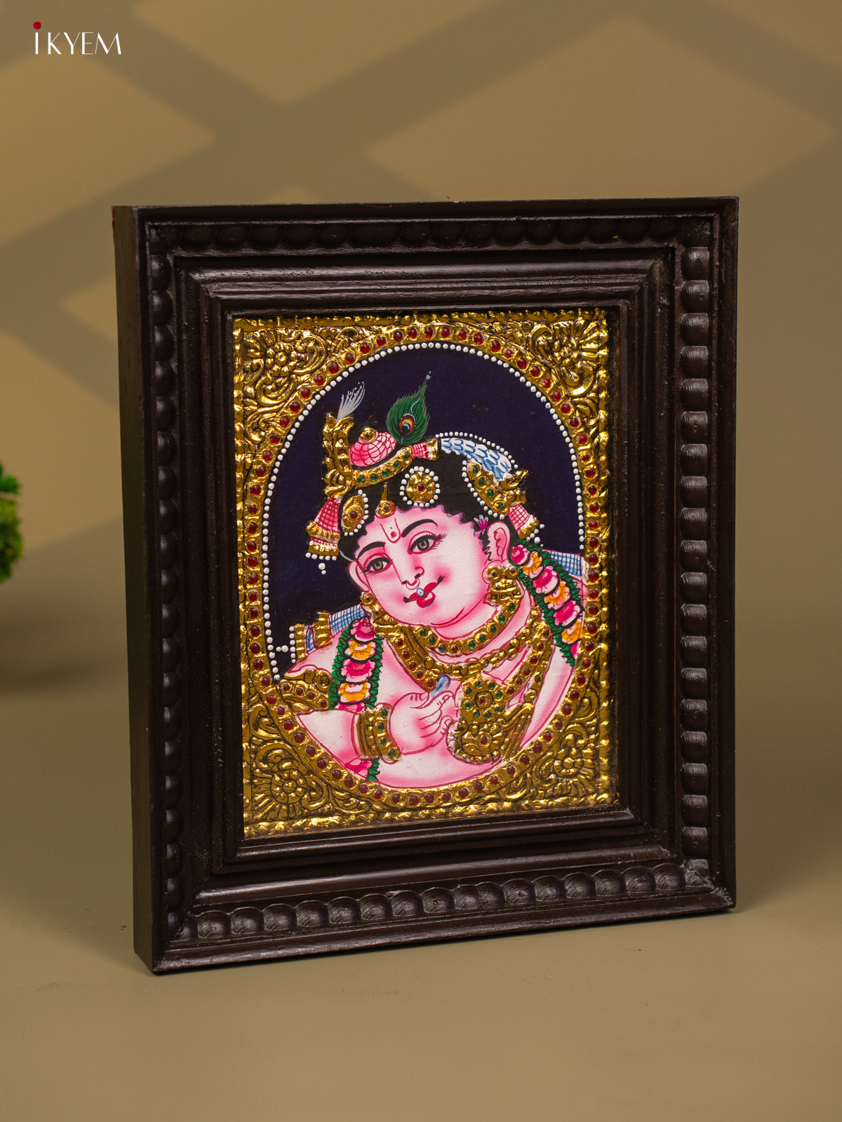 Sri Krishna - Tanjore Painting (13x11) - KB01142