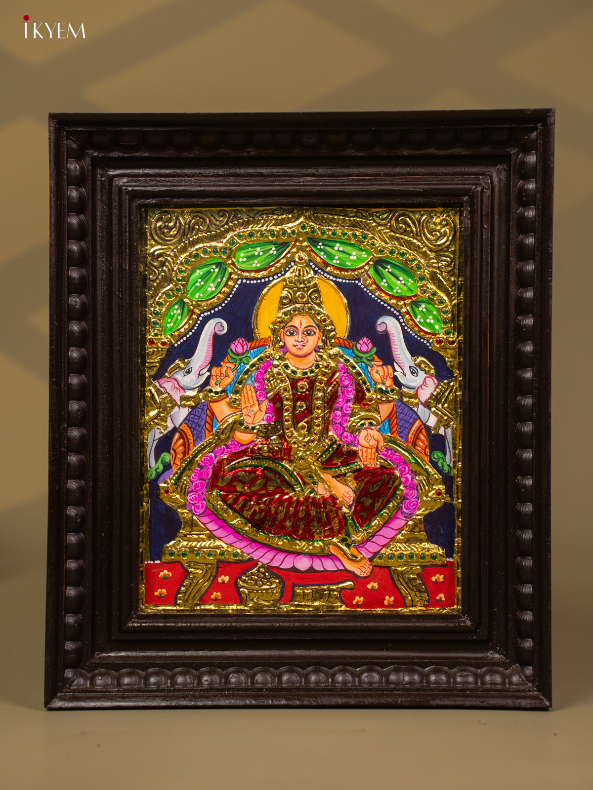 Gajalakshmi - Tanjore Painting (13x11) - KB01147