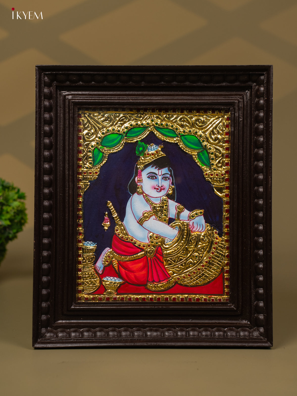 Gopal Krishna -Tanjore Painting (13x11) - KB01148