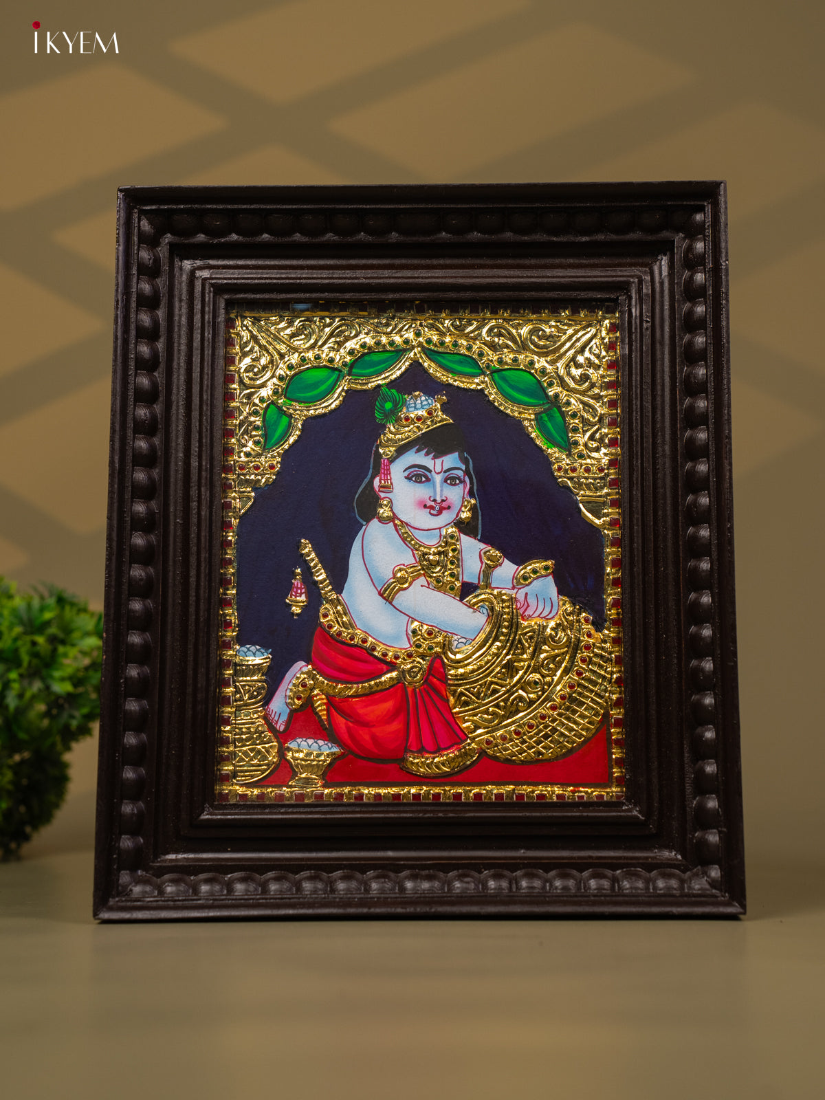 Gopal Krishna -Tanjore Painting (13x11) - KB01148