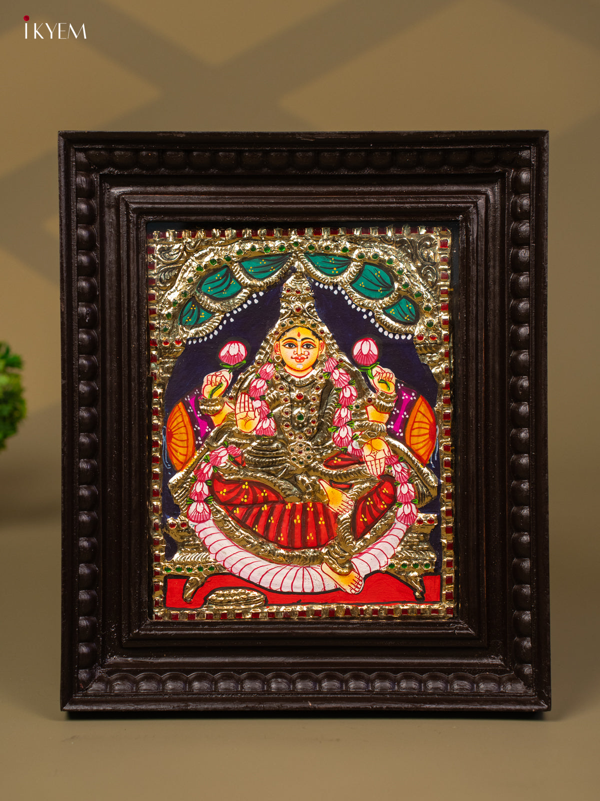 Lakshmi - Tanjore Painting (13x11) - KB01150