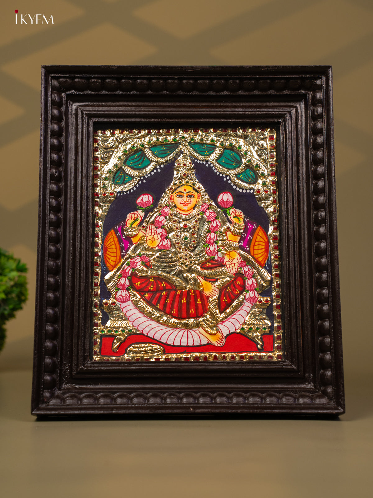 Lakshmi - Tanjore Painting (13x11) - KB01150