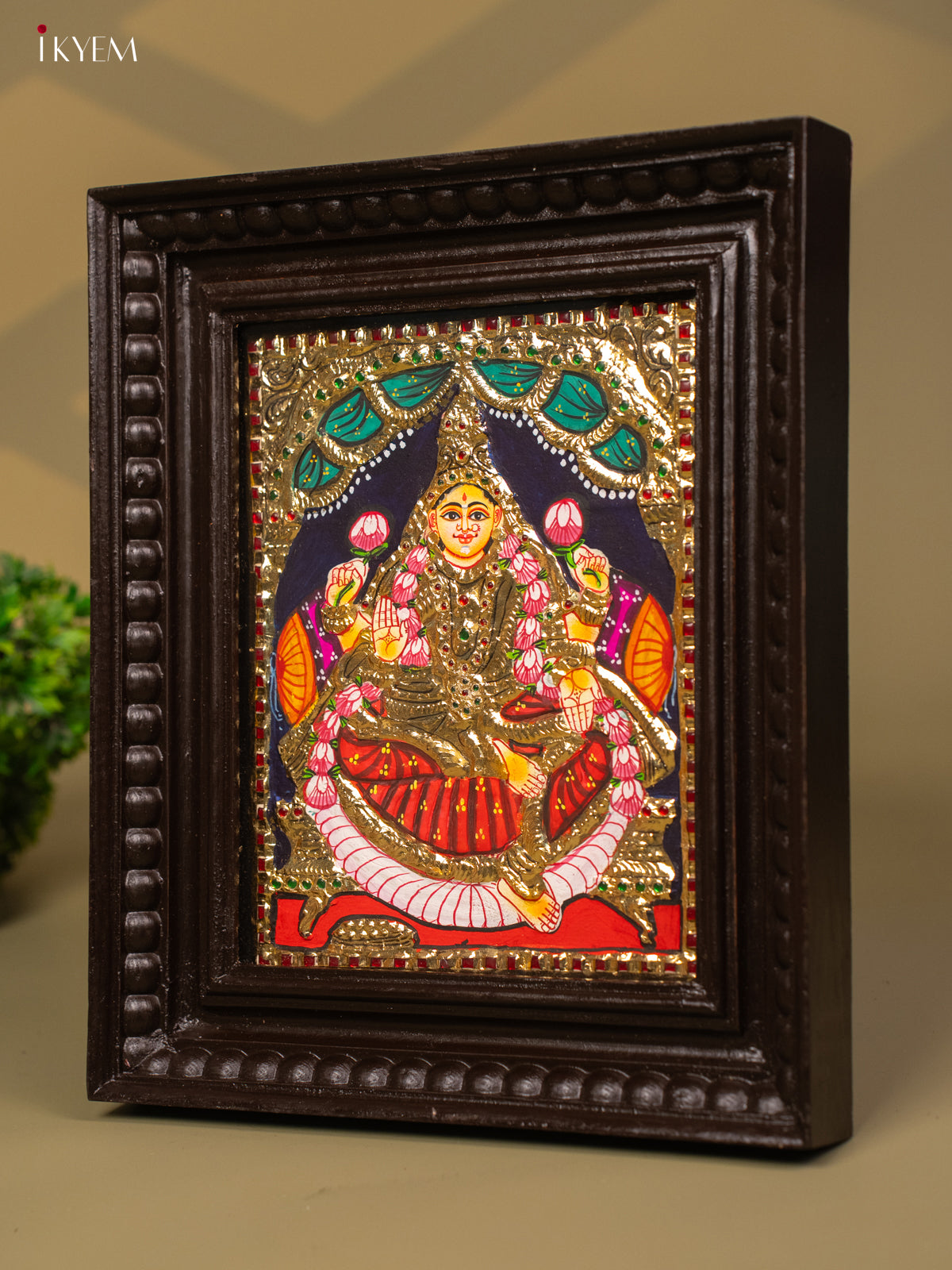 Lakshmi - Tanjore Painting (13x11) - KB01150