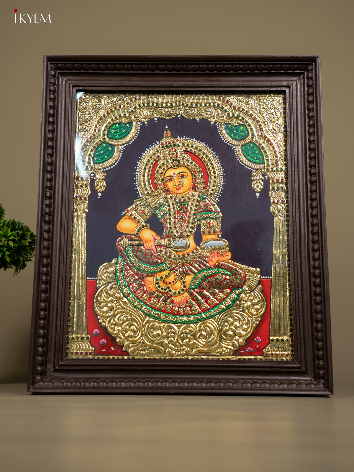 Annapoorani - Tanjore Painting (20x24) - KB01160