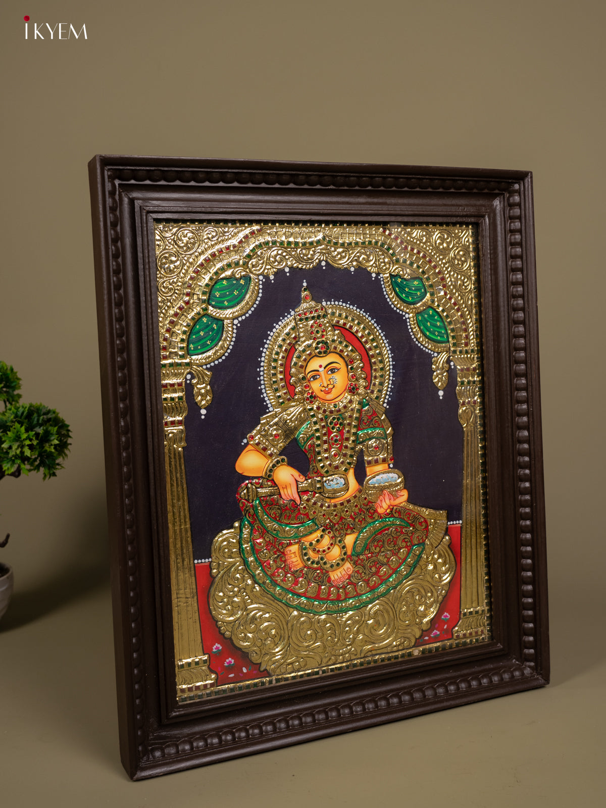 Annapoorani - Tanjore Painting (20x24) - KB01160