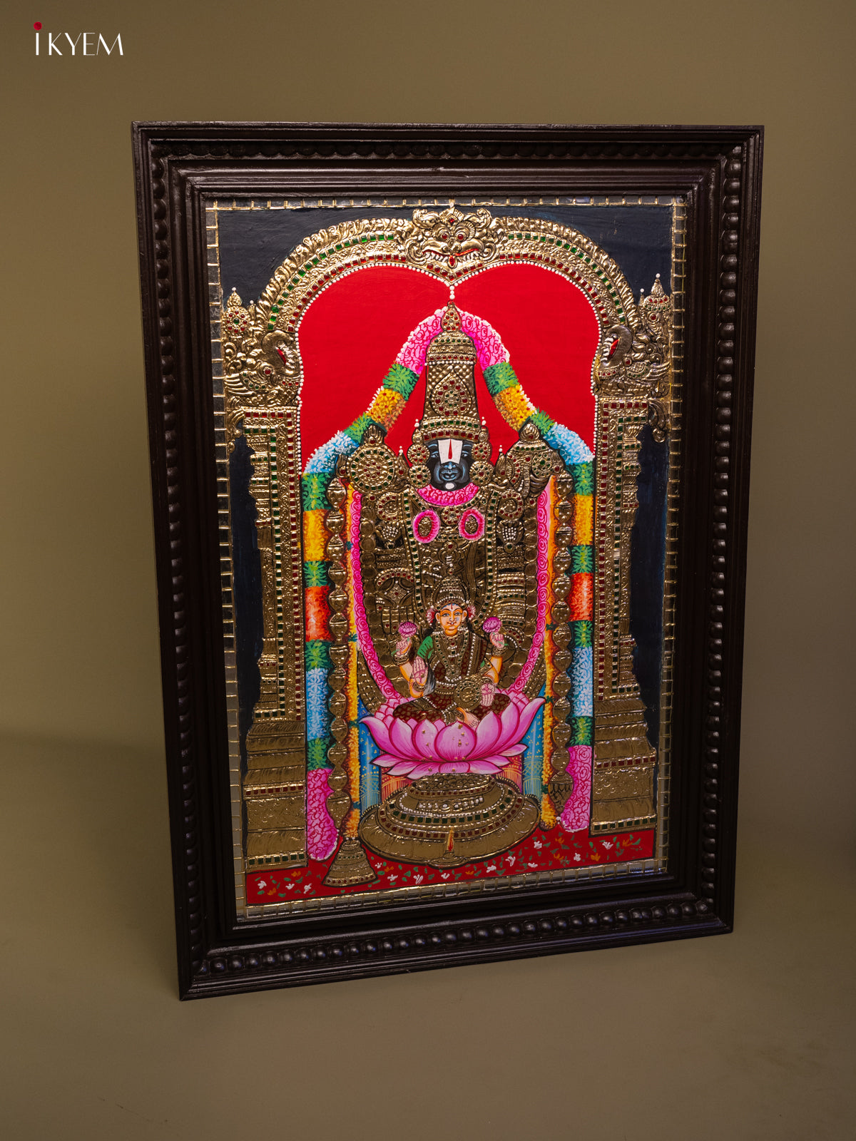 Lakshmi Balaji - Tanjore Painting (40x29) - KB01162