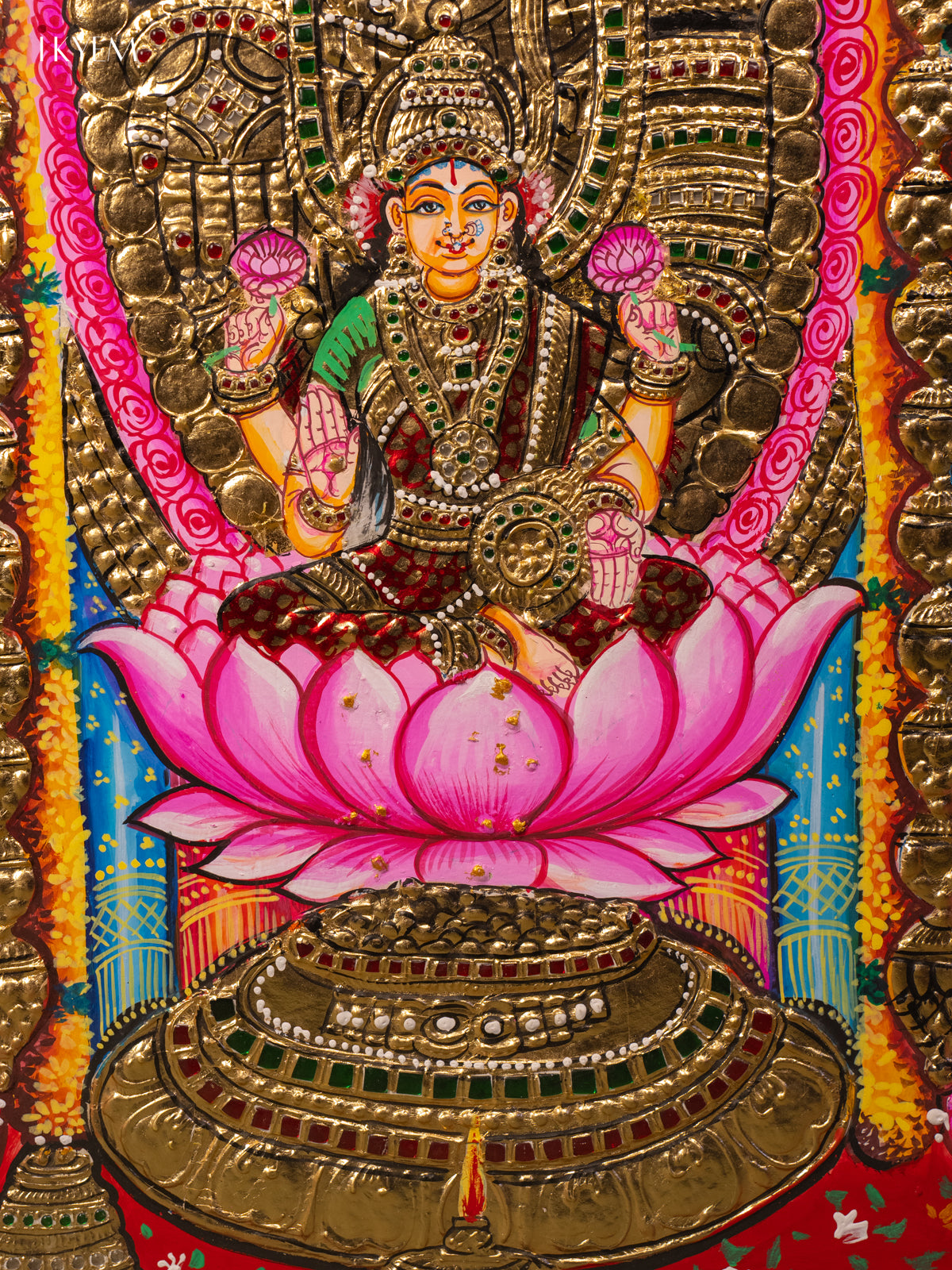 Lakshmi Balaji - Tanjore Painting (40x29) - KB01162