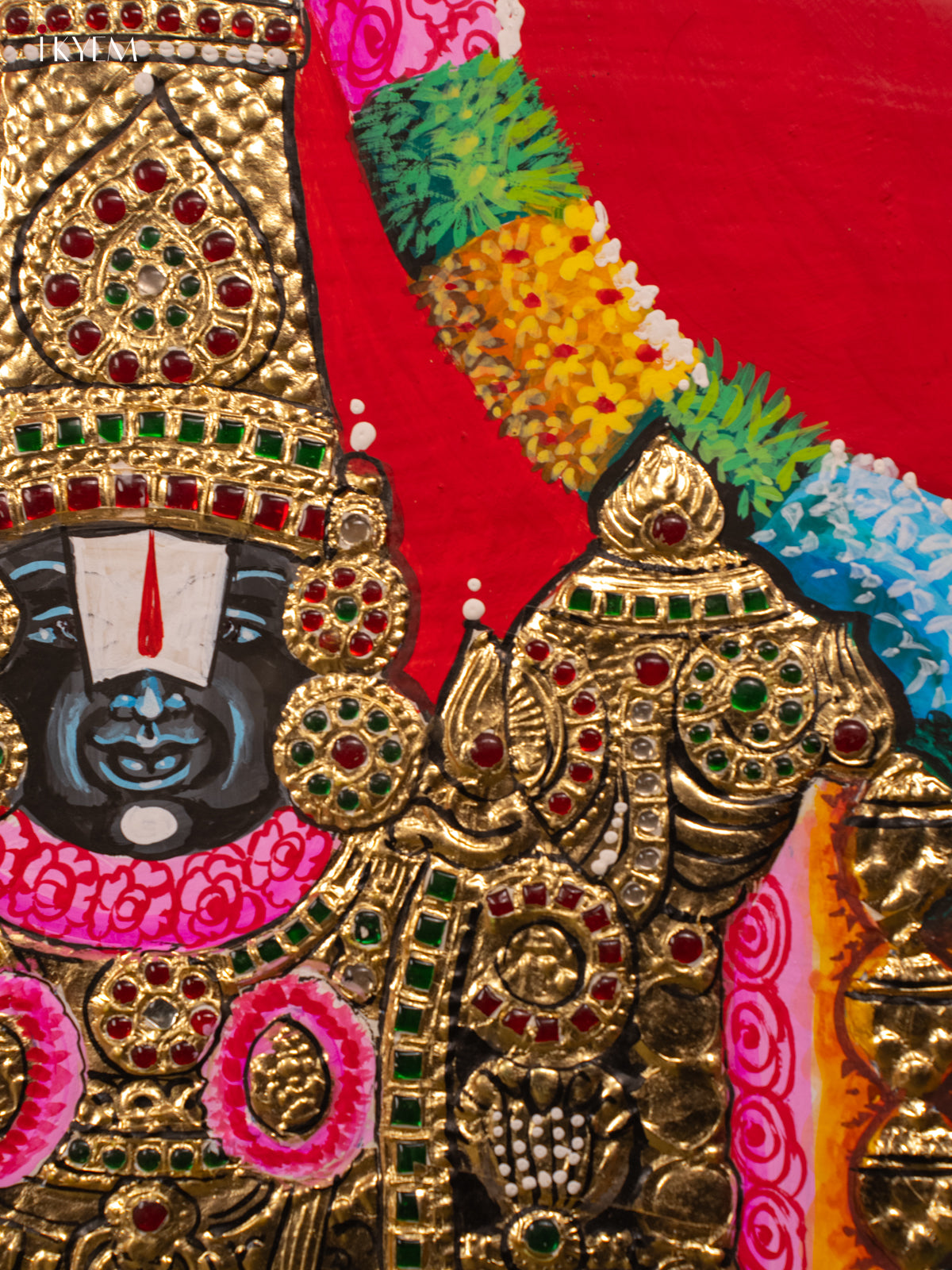 Lakshmi Balaji - Tanjore Painting (40x29) - KB01162