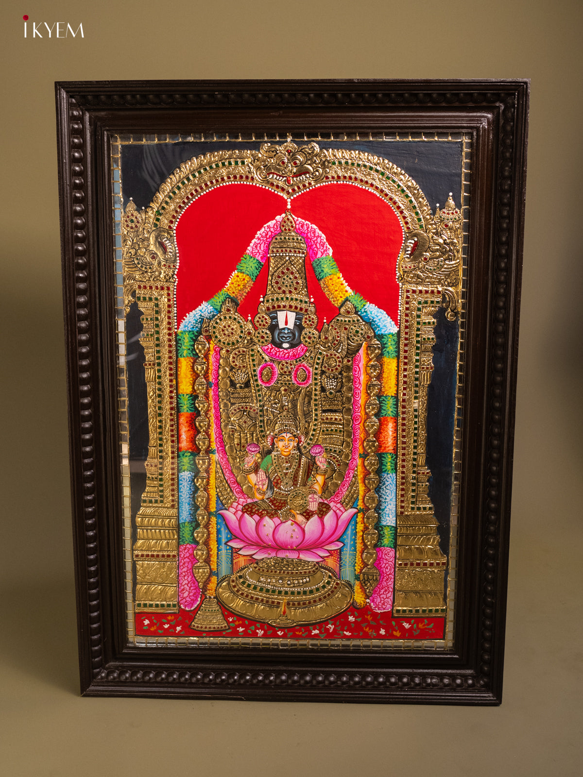 Lakshmi Balaji - Tanjore Painting (40x29) - KB01162