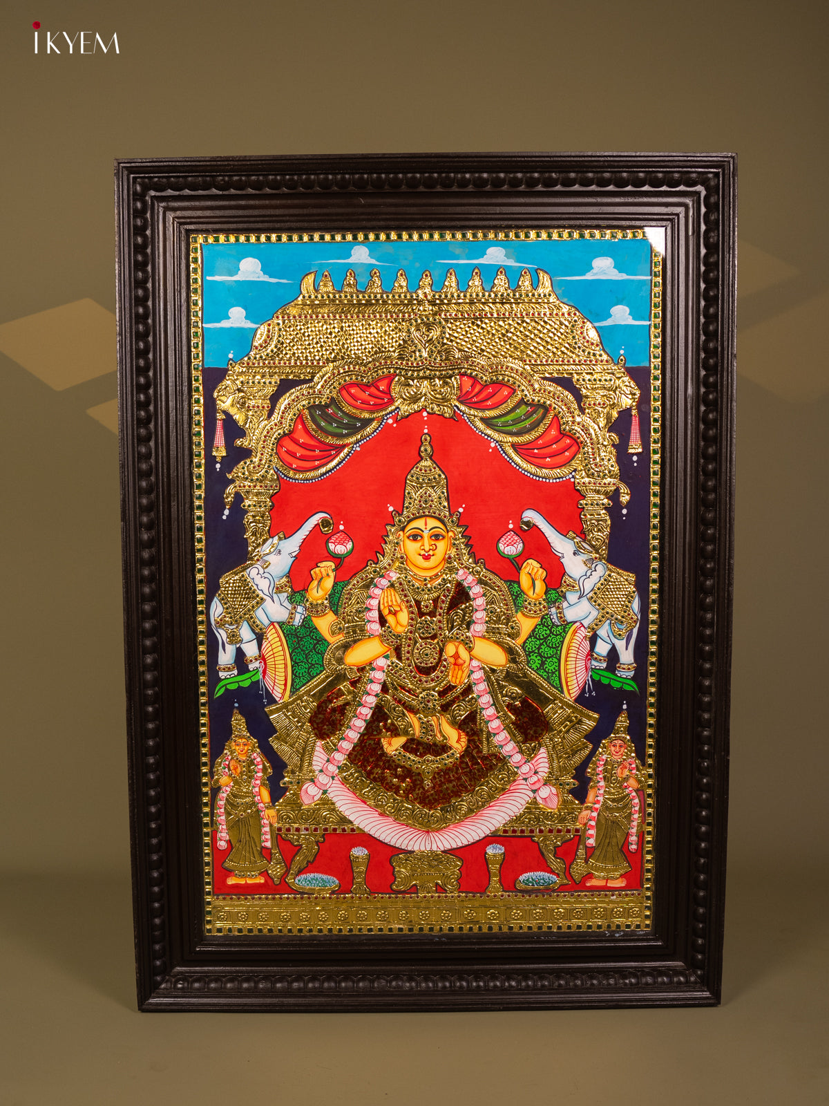 Gajalakshmi - Tanjore Painting (40x29) - KB01163