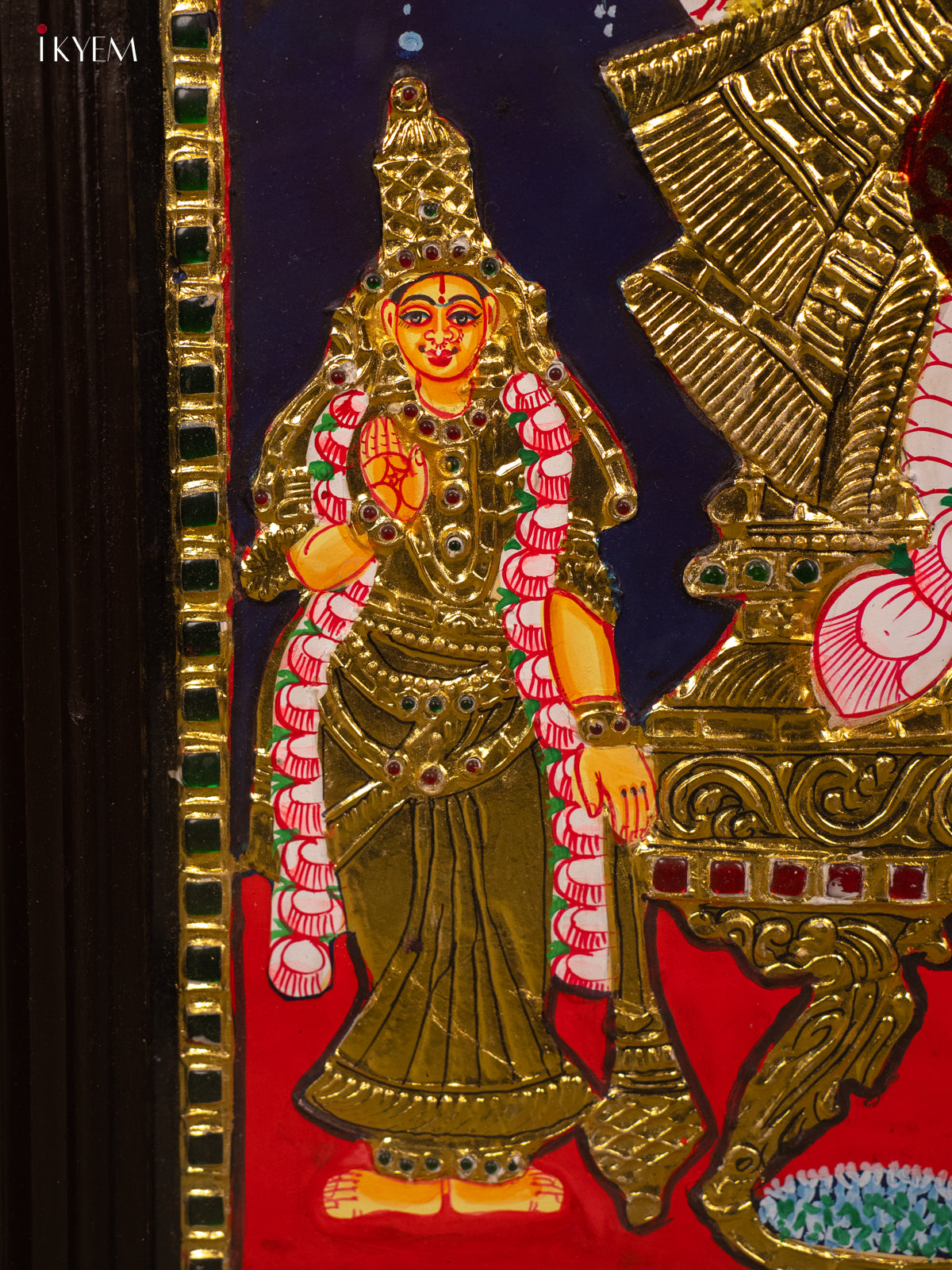 Gajalakshmi - Tanjore Painting (40x29) - KB01163