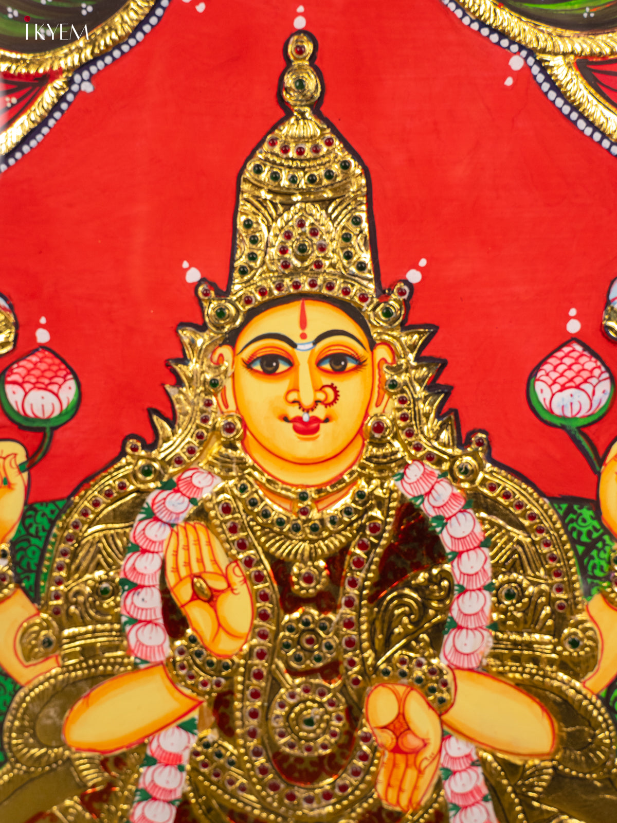 Gajalakshmi - Tanjore Painting (40x29) - KB01163