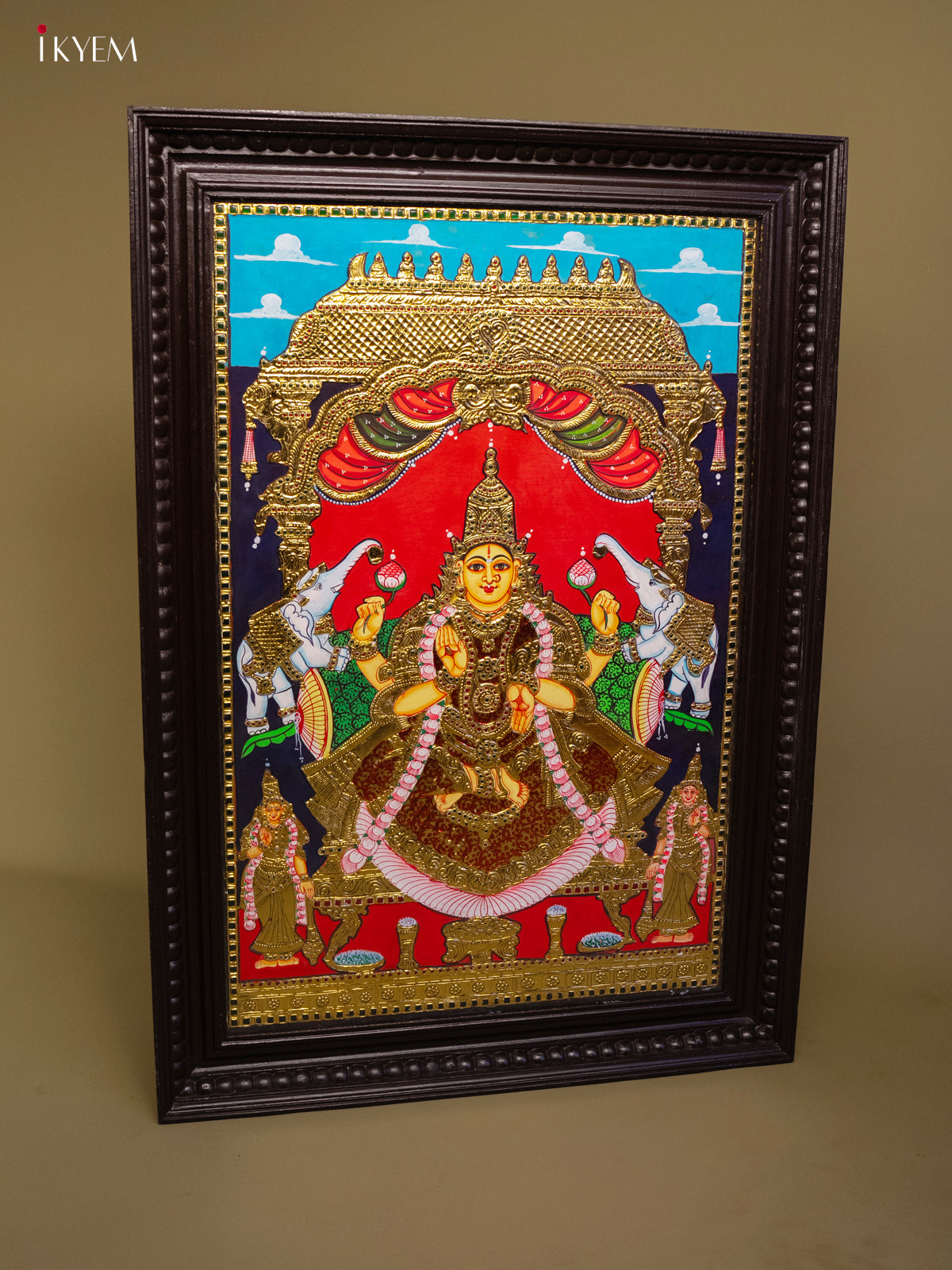 Gajalakshmi - Tanjore Painting (40x29) - KB01163