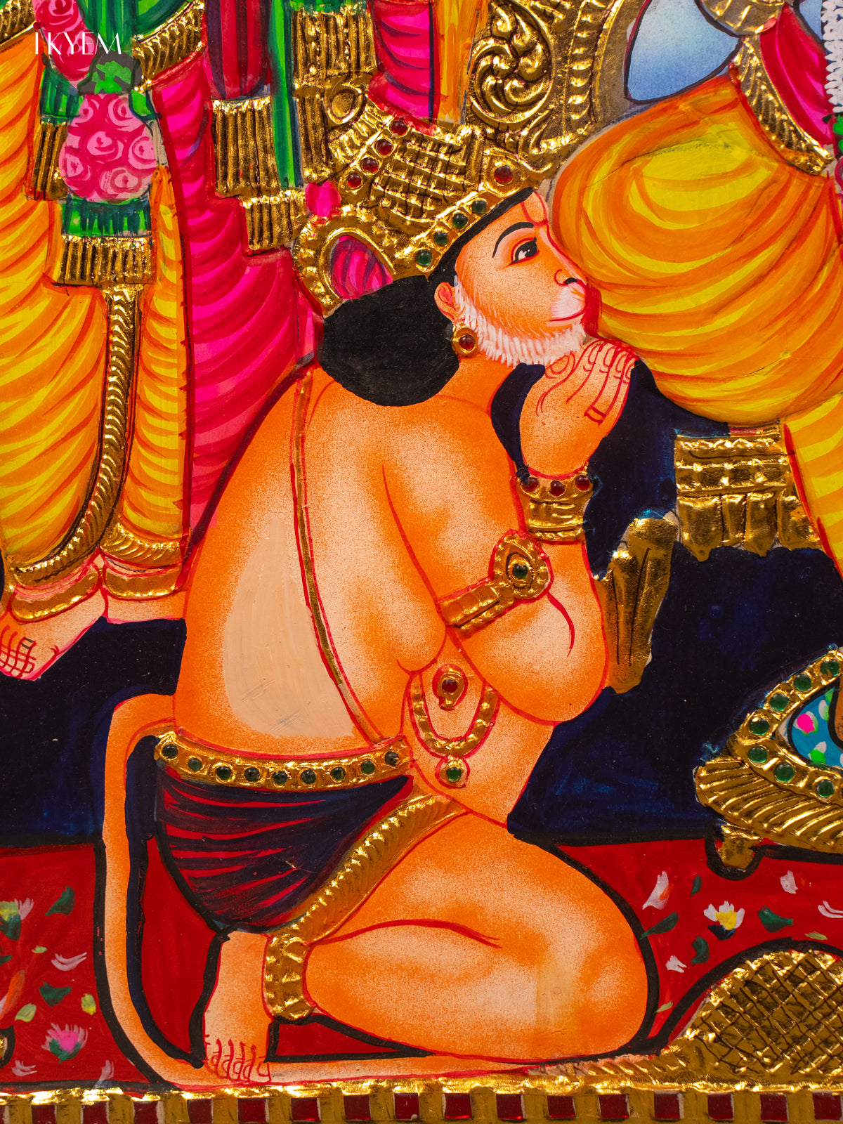 Shri Ramar  Pattabhishekam  - Tanjore Painting (29x40) - KB01164