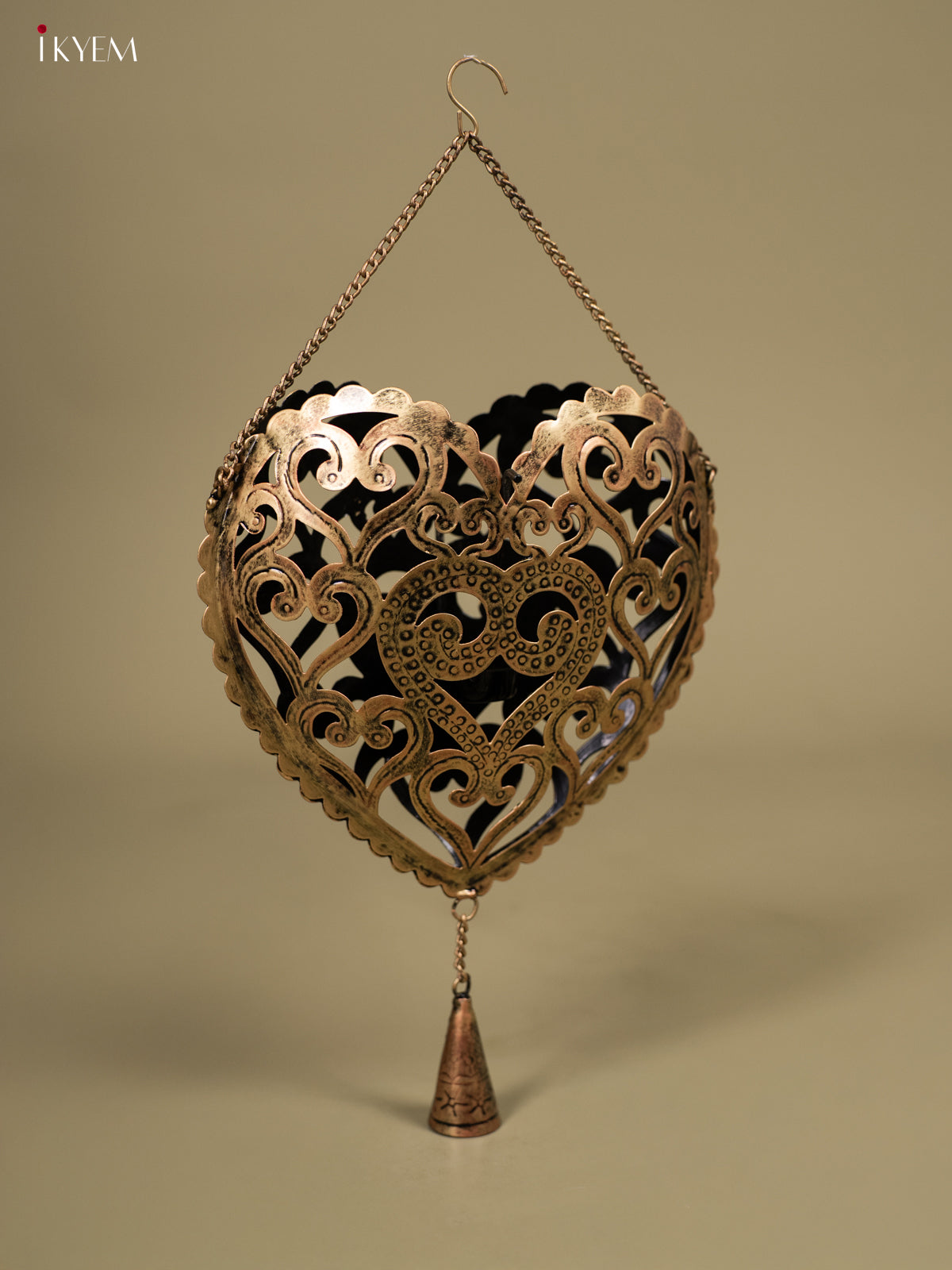 Iron Hanging Heart T- light - KB04114