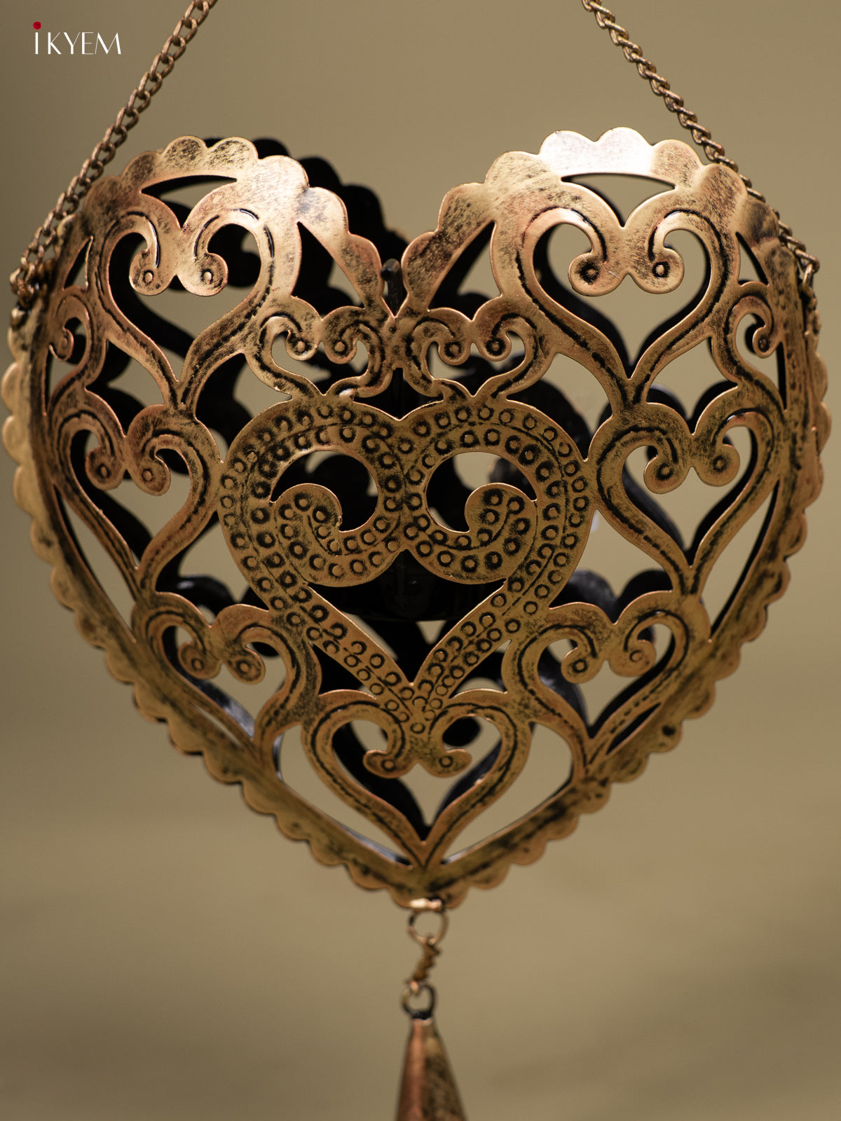 Iron Hanging Heart T- light - KB04114