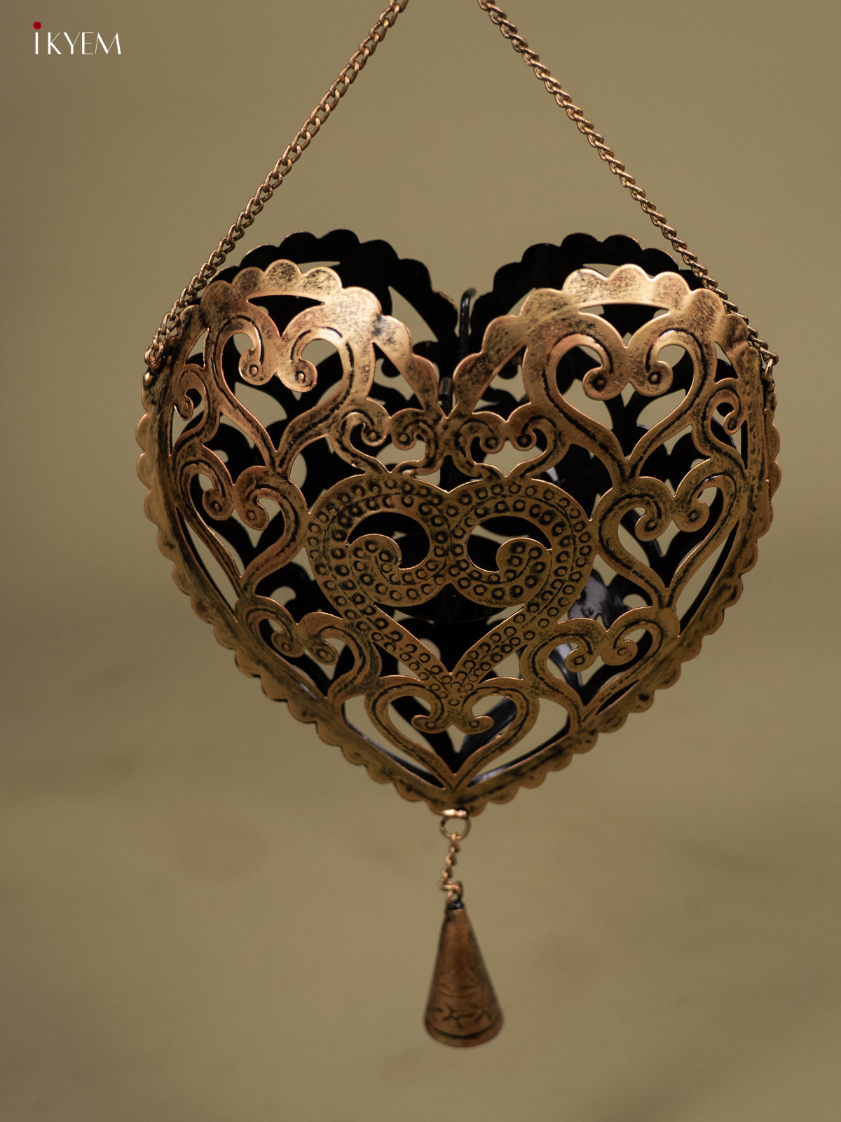 Iron Hanging Heart T- light - KB04114