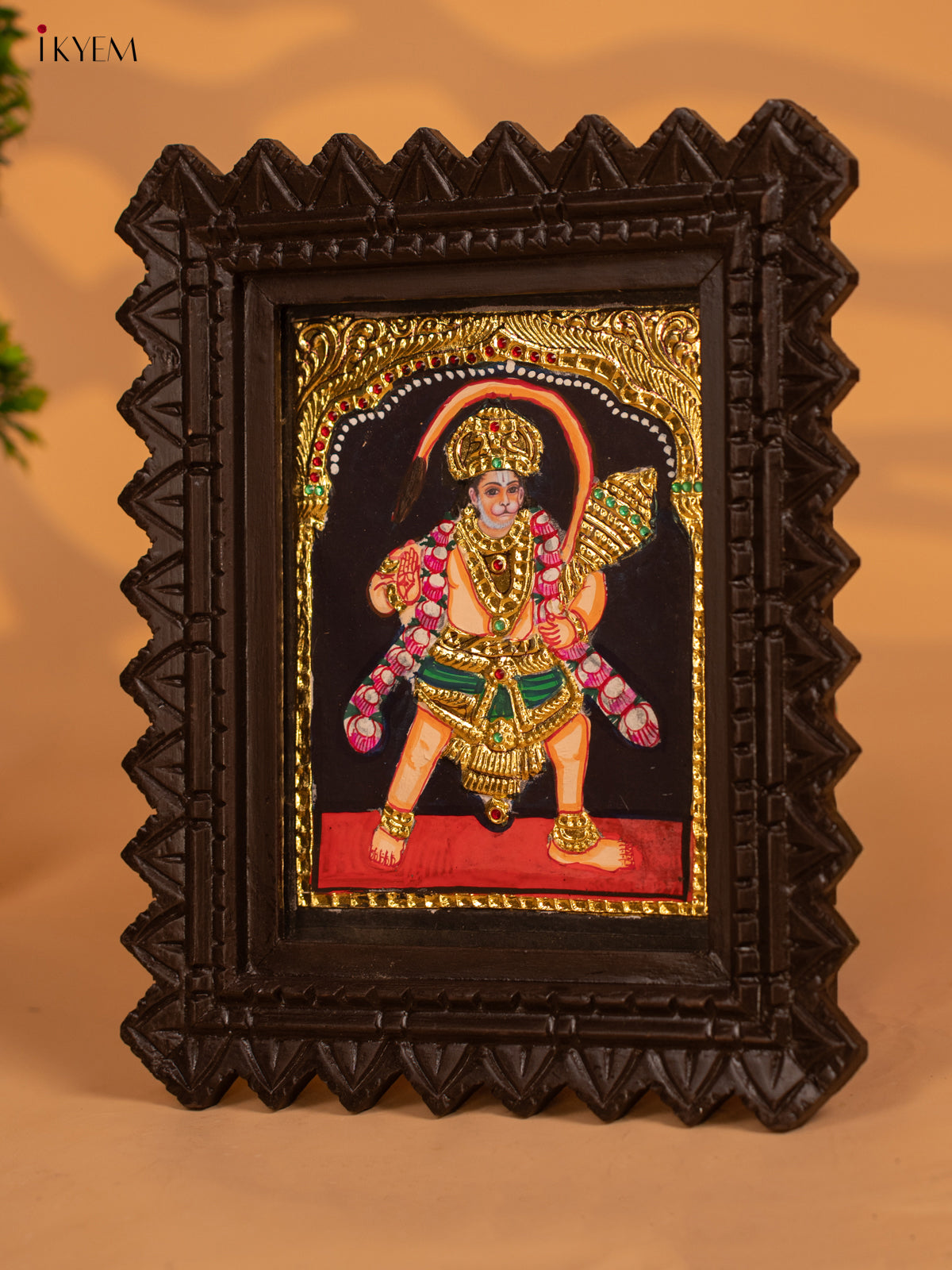 Hanuman -Tanjore painting - KB17112