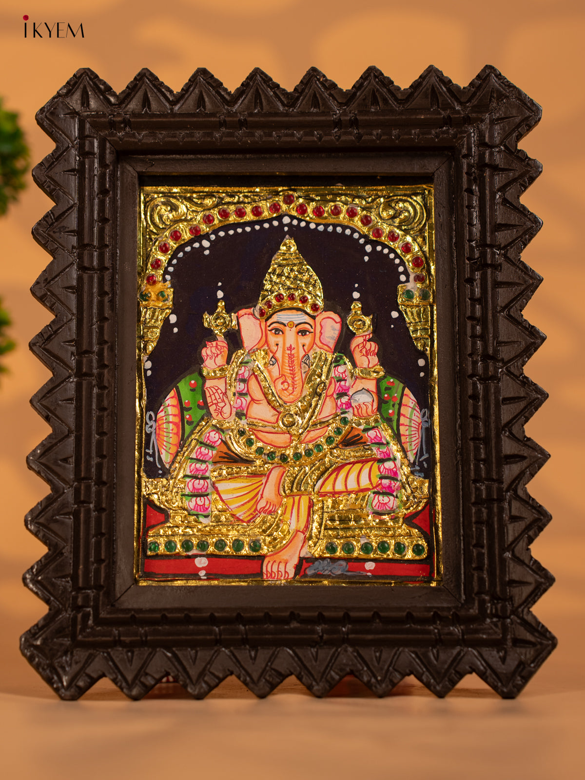 Ganesha -Tanjore painting - KB17113