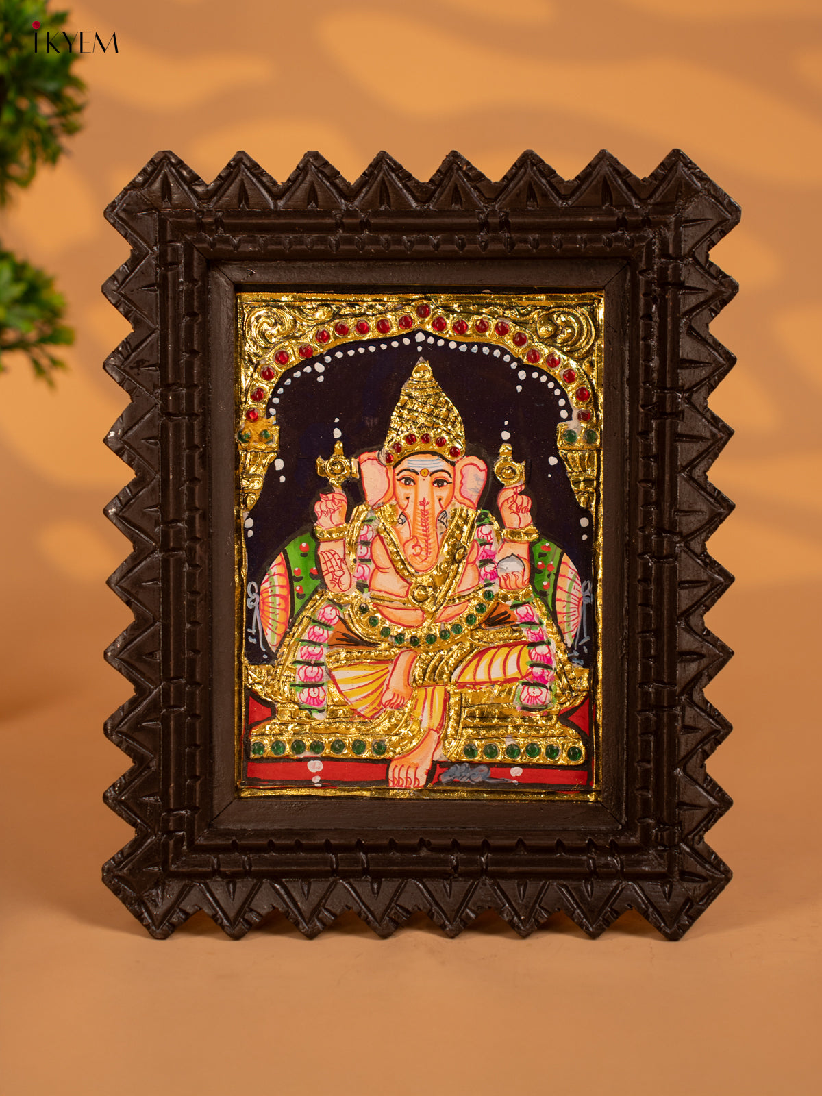 Ganesha -Tanjore painting - KB17113