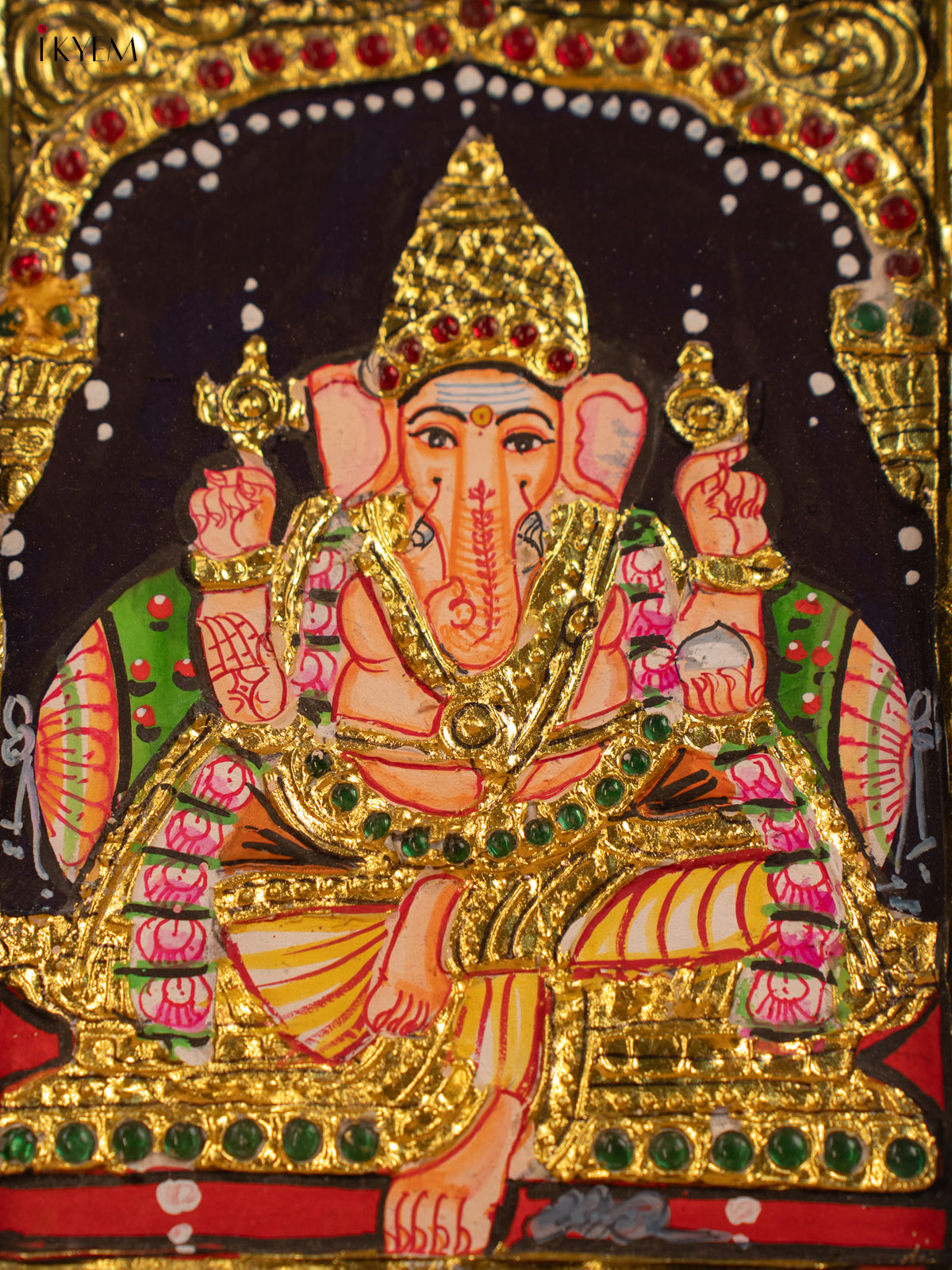 Ganesha -Tanjore painting - KB17113