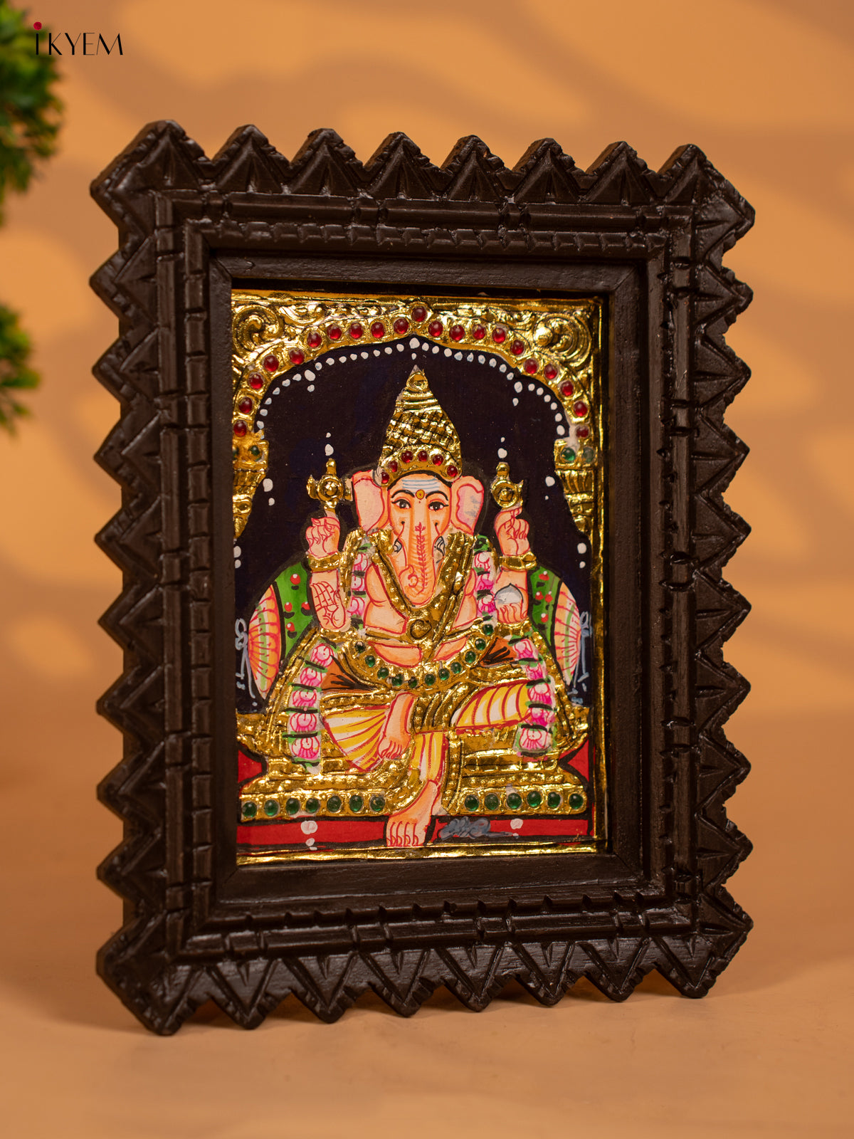 Ganesha -Tanjore painting - KB17113