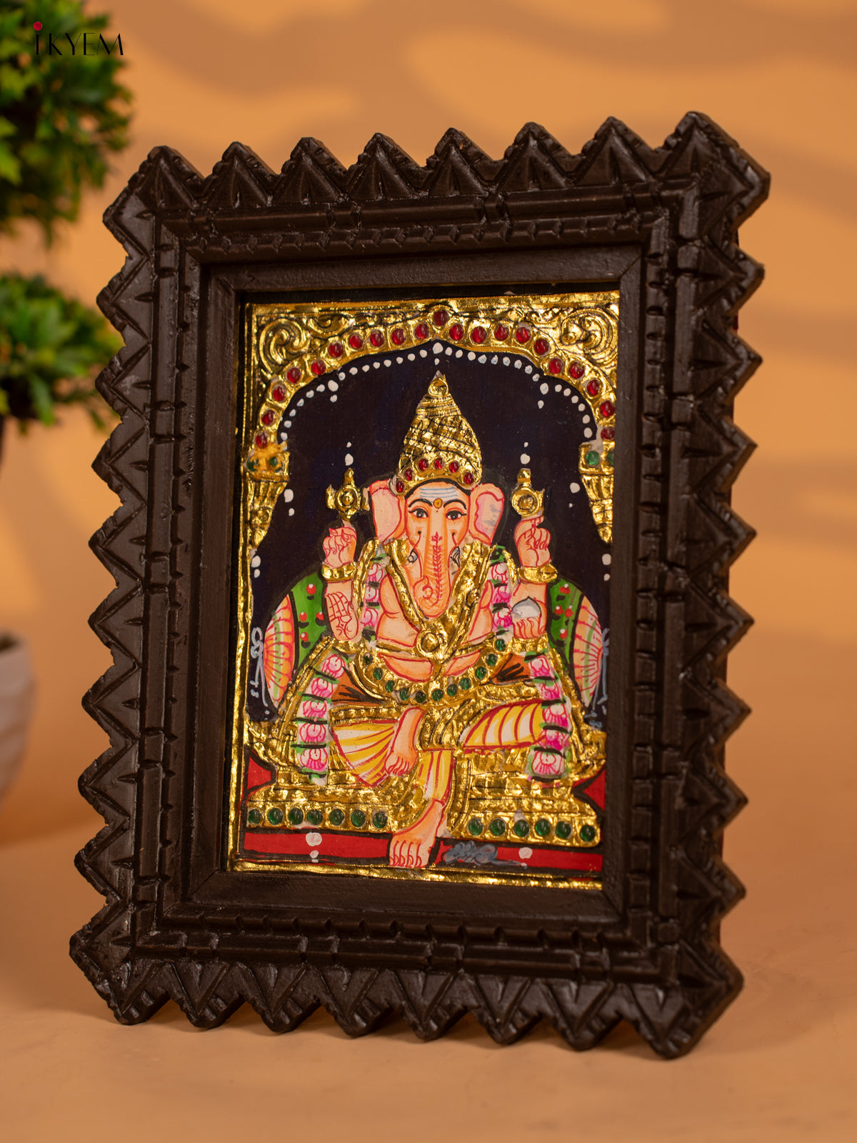 Ganesha -Tanjore painting - KB17113