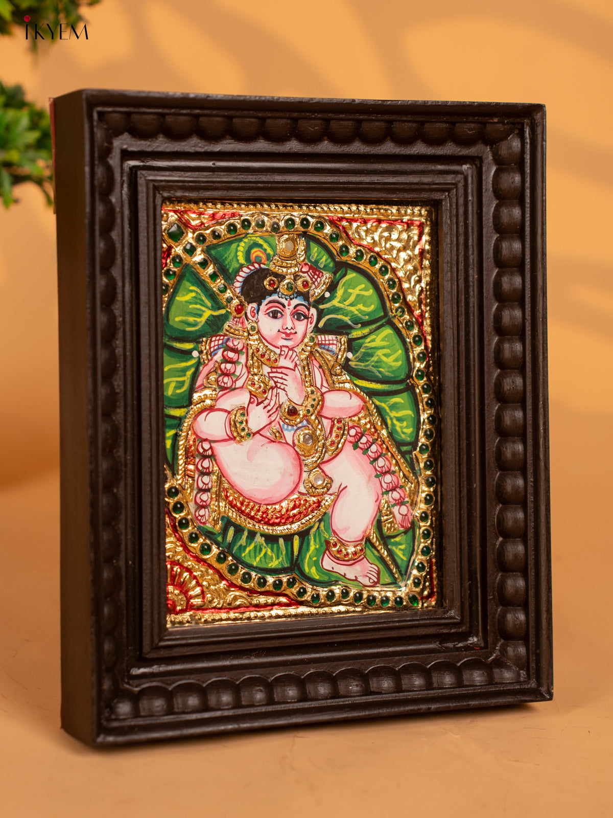 Baby Krishna - Tanjore Painting - KB17114