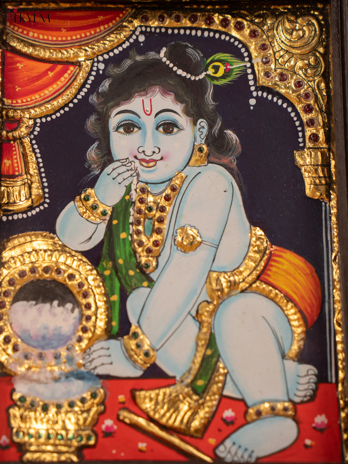 Gopal Krishna -Tanjore Painting - KB17124