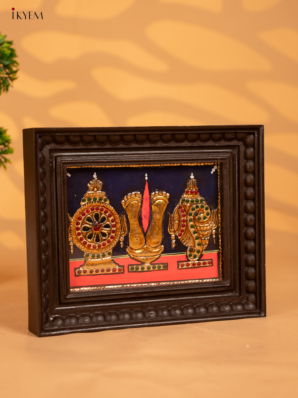 Shanku Chakra Namam - Tanjore Painting - KB17126