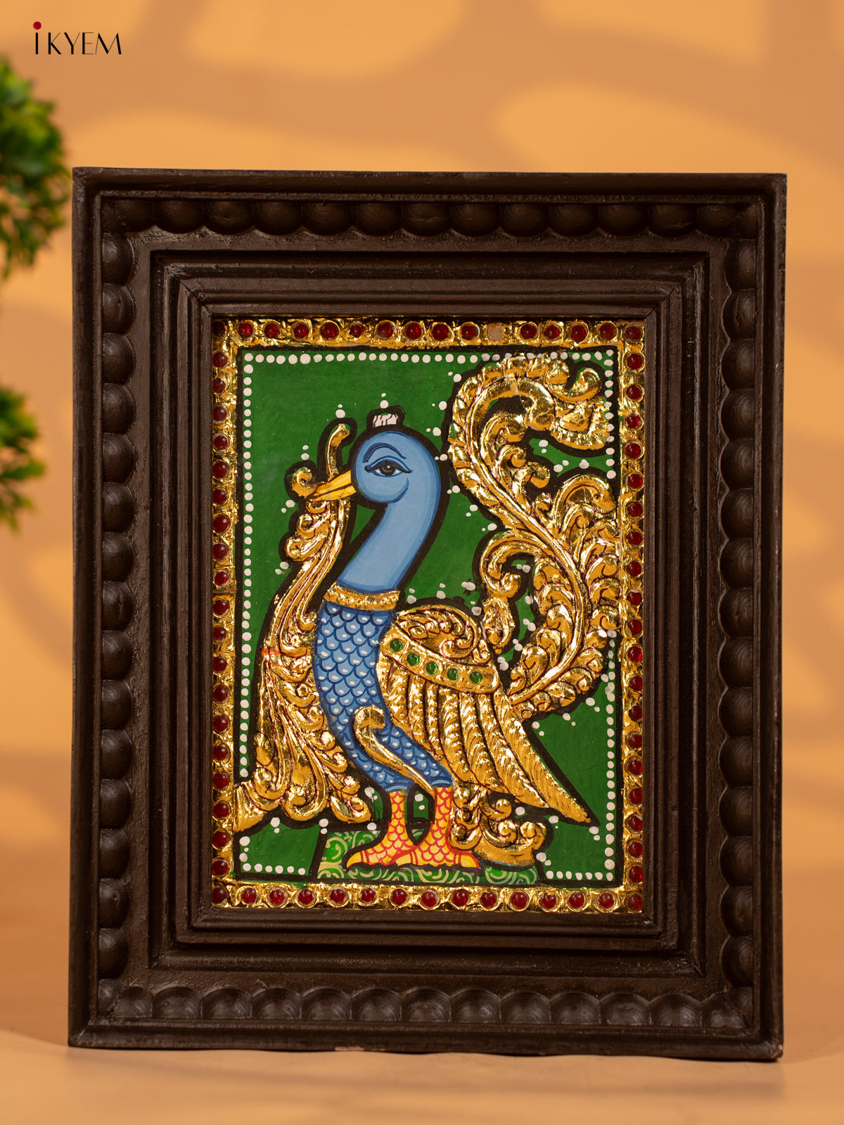 Peacock -  Tanjore Painting - KB17129