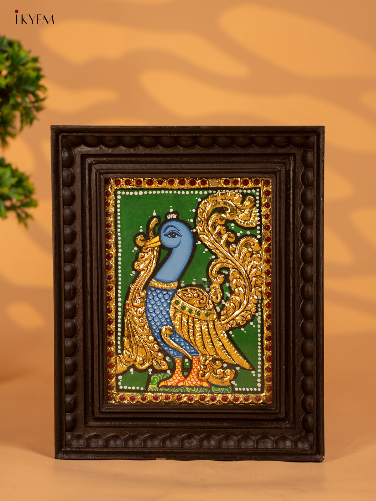 Peacock -  Tanjore Painting - KB17129