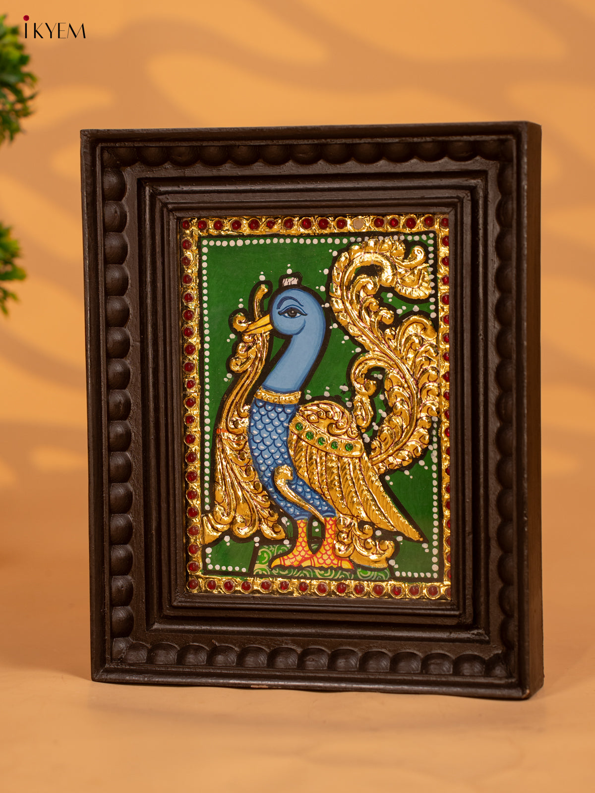 Peacock -  Tanjore Painting - KB17129