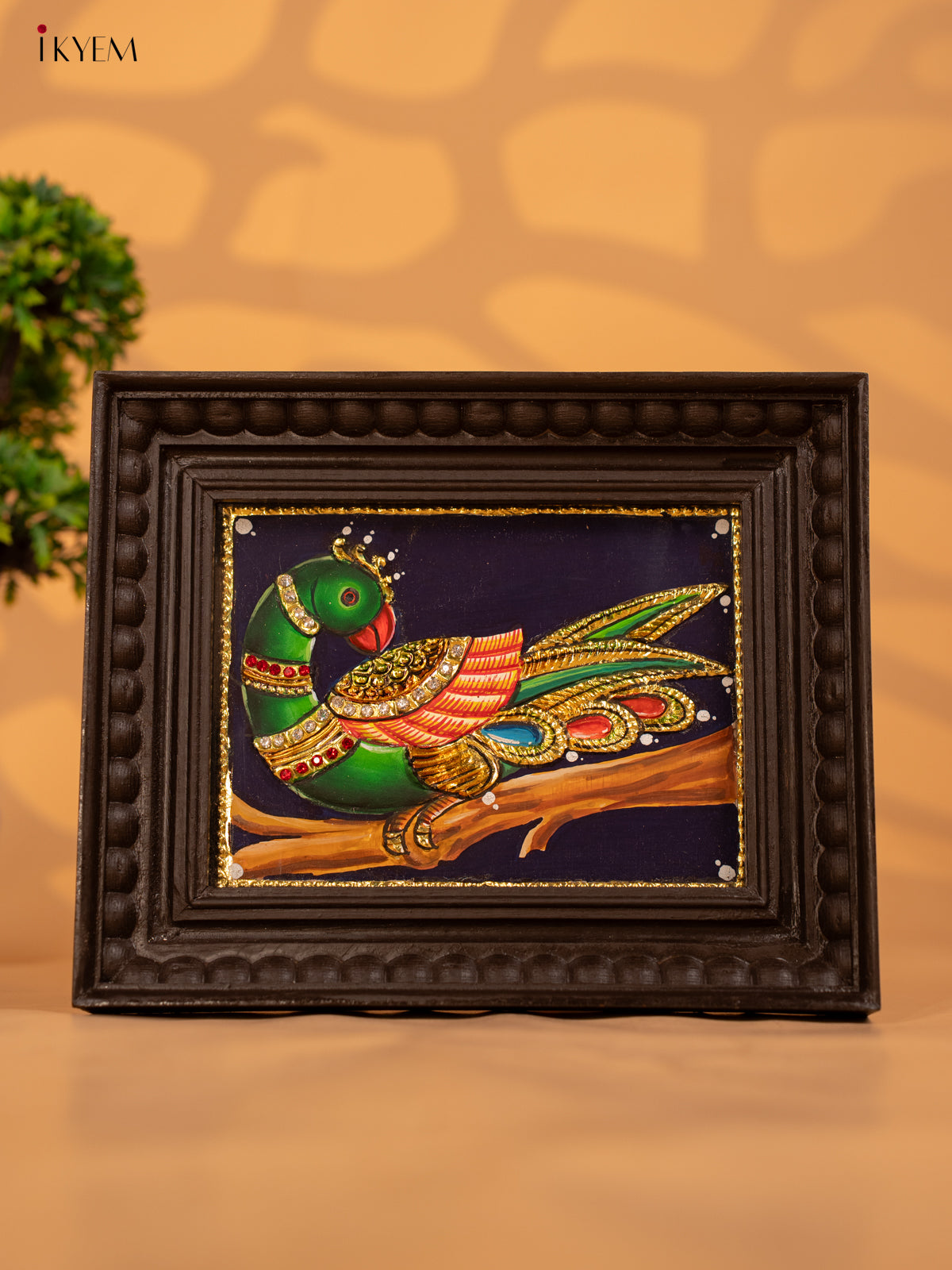 Parrot - Tanjore Painting - KB17131